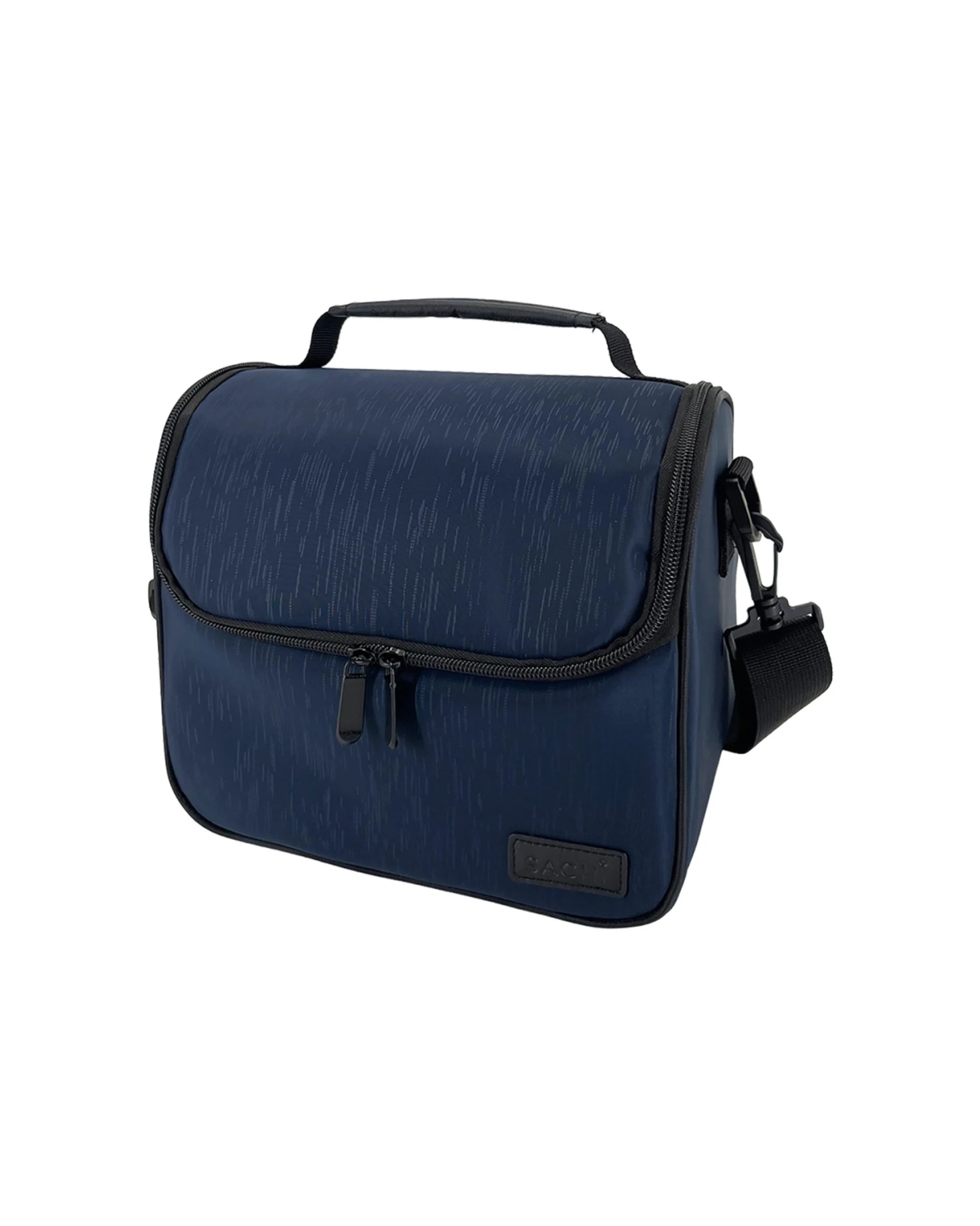 1 Sachi Lunch All Insulated Bag Food Safe Lining 28x17x21cm Navy - Blue, 1 of 4