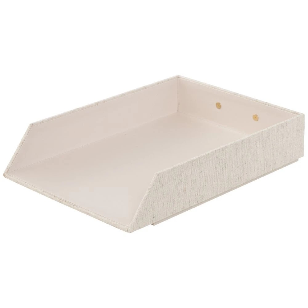 2 Otto Document Tray Natural Linen Look, 2 of 6