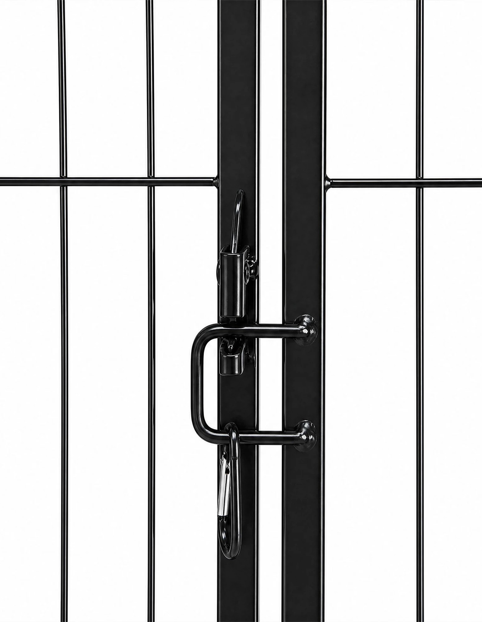 8 Pawz Dog Playpen 8-Panel Metal Dog Pen Tool-Free Foldable Puppy Crate Black, 8 of 8