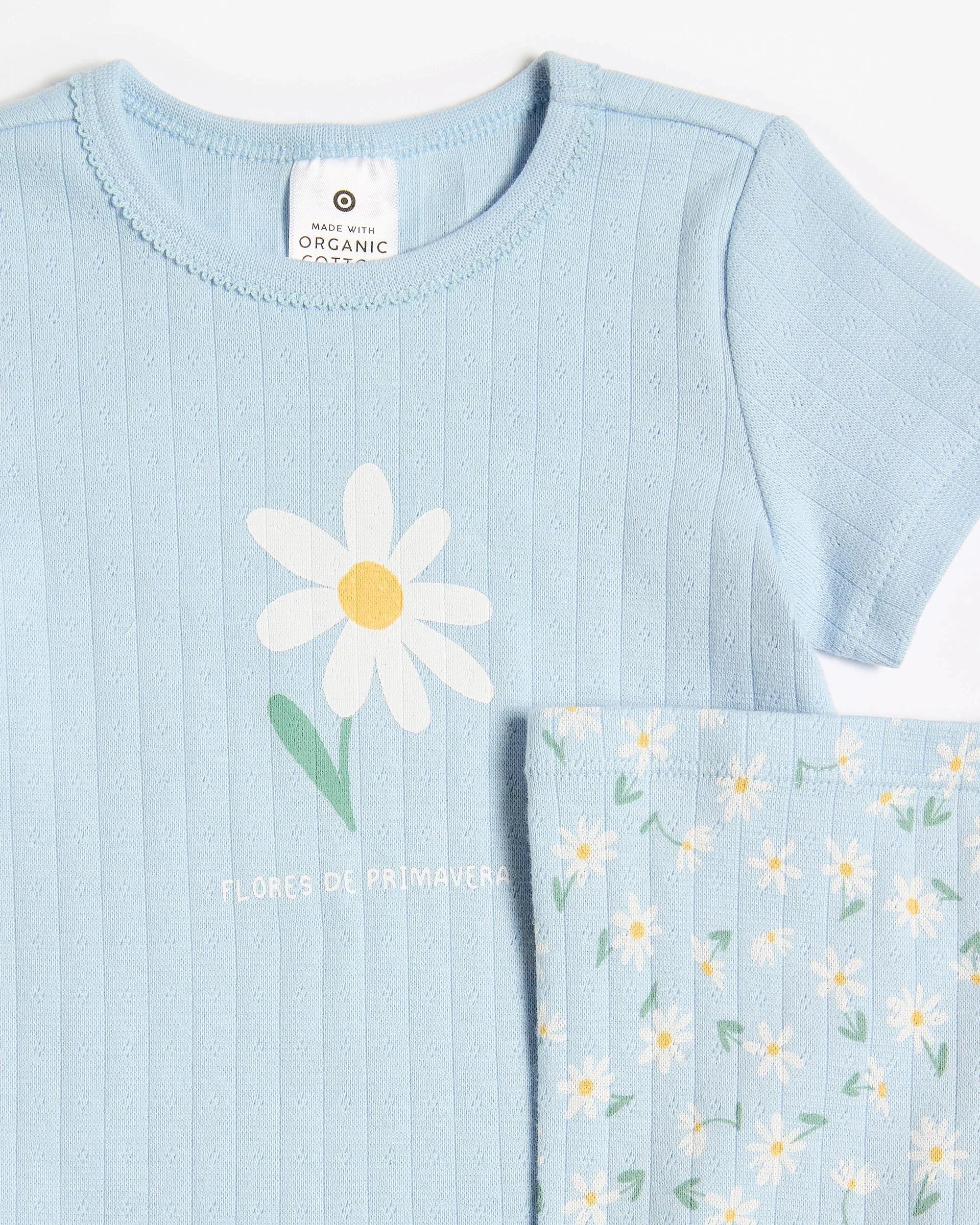 2 Target Baby Baby Girls Pointelle Bodysuit and Leggings 2 Piece Set - Daisy DAISY, 2 of 3