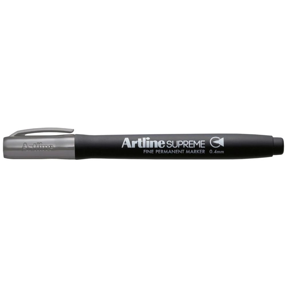 1 Artline Supreme Permanent Marker 0.4mm Grey, 1 of 1
