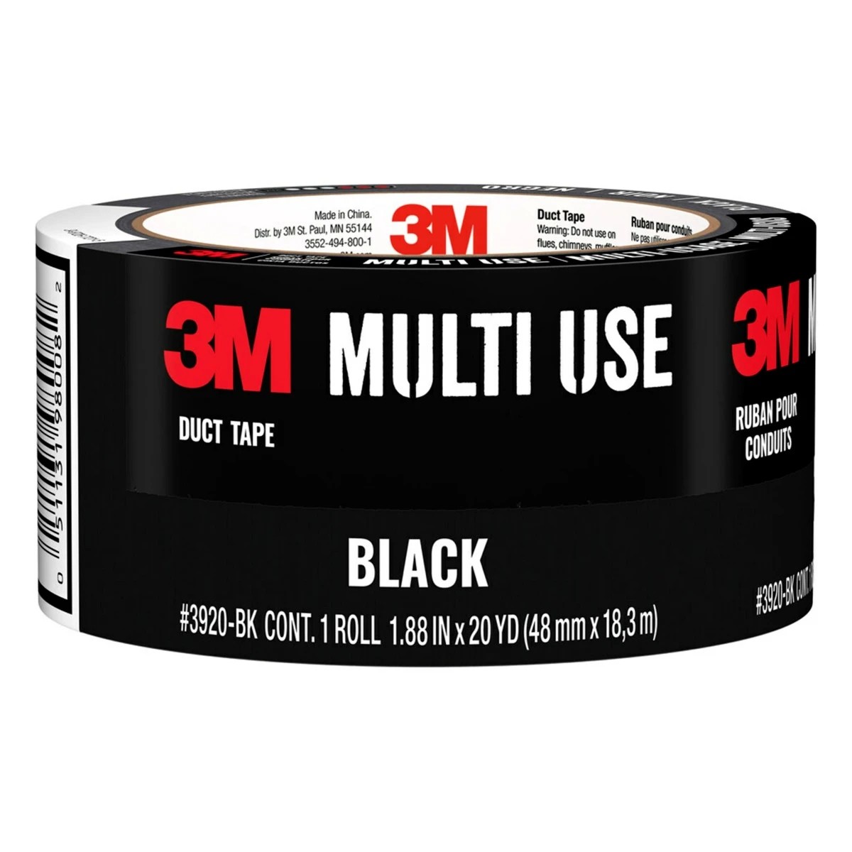 1 3m Multi Use Duct Tape - Black, 1 of 6