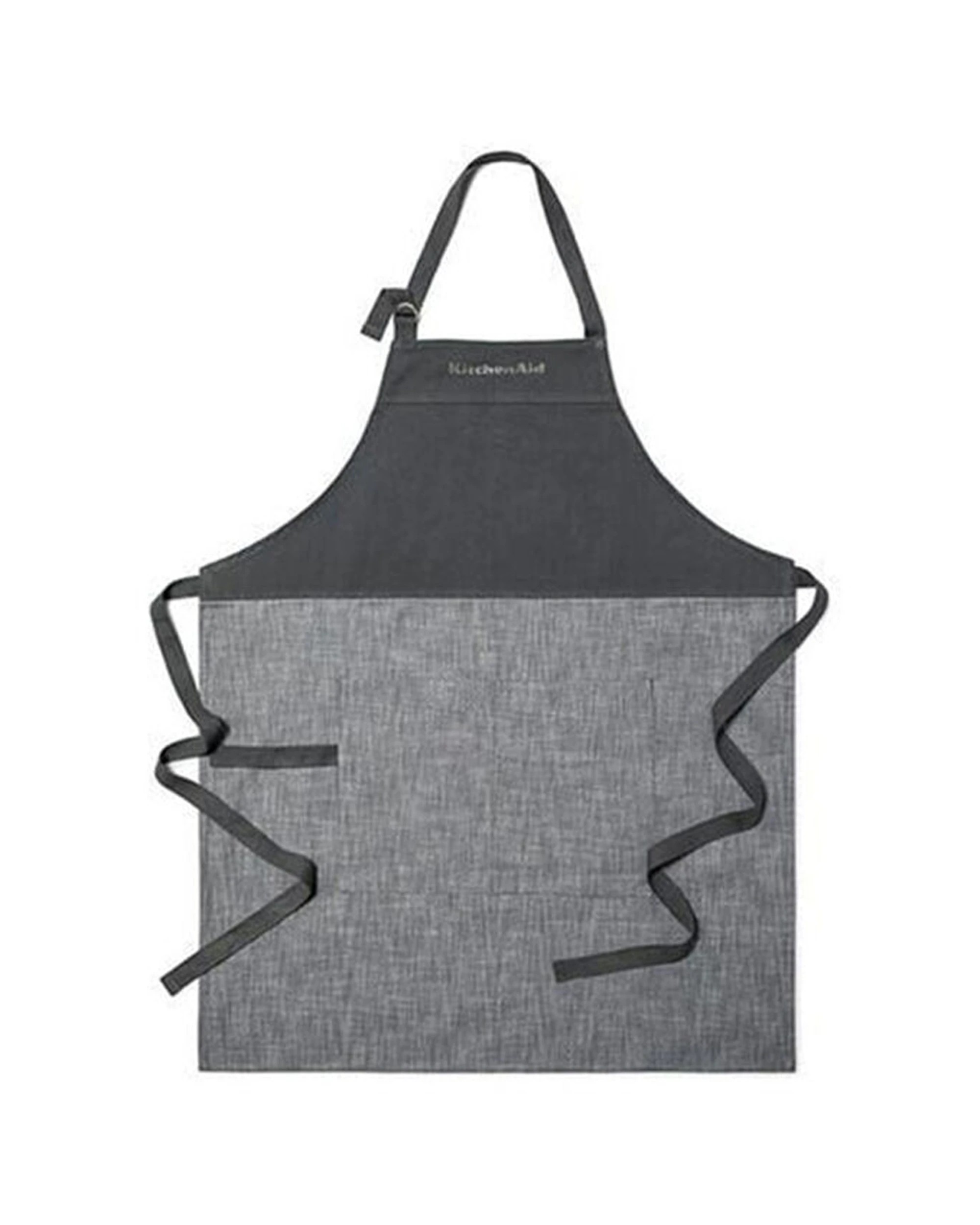 1 KitchenAid 100 Percent Cotton Adjustable Kitchen Apron - Charcoal, 1 of 5