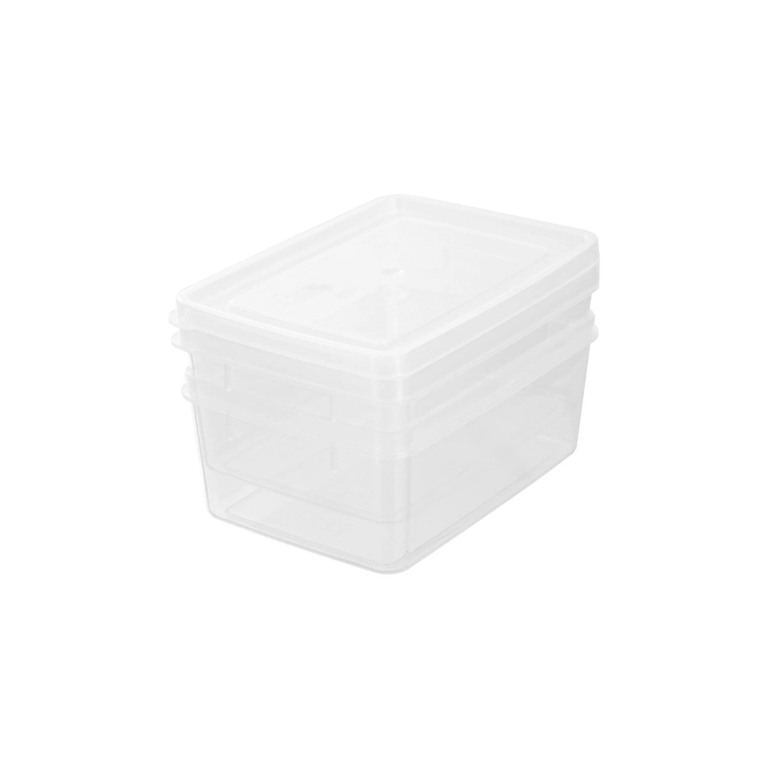 2 2pk Lemon & Lime Keep Fresh 600ml/13.5cm Food Container Takeaway Storage Clear
 - Clear, 2 of 5