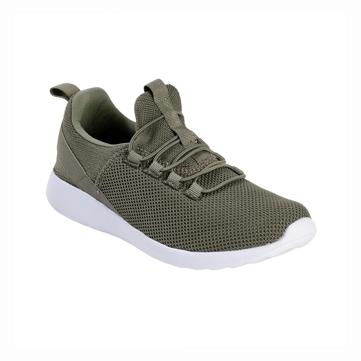 1 Comfort Sneakers with Elastic Laces MOSSMAN GREEN, 1 of 5