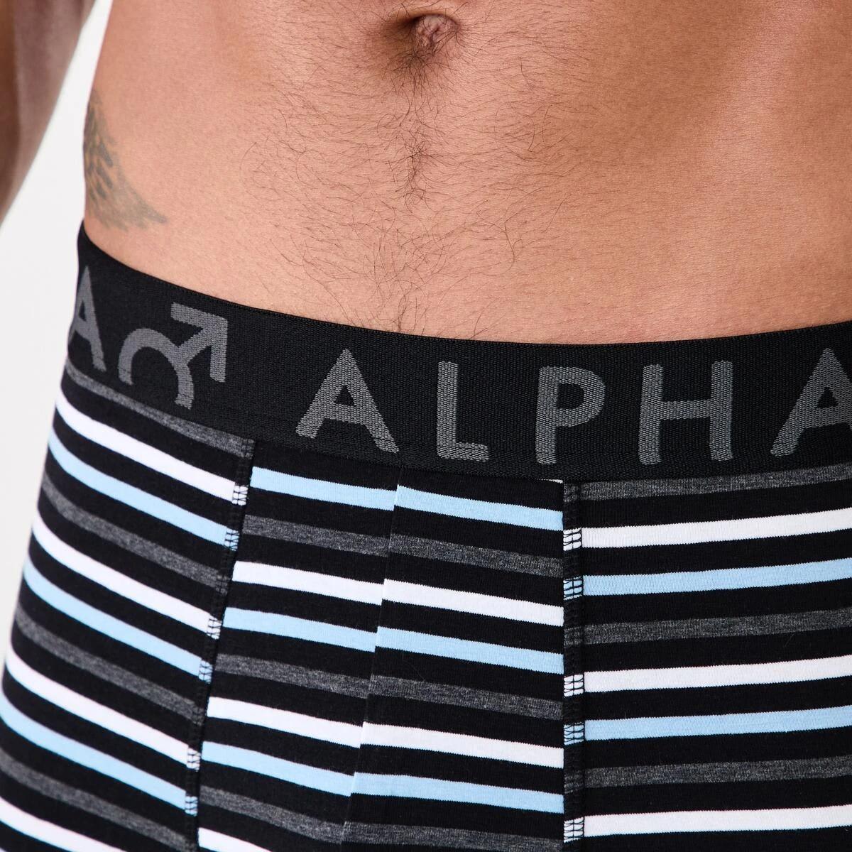 7 3 Pack Stripe Plain Trunks SLADE STRIPE, 7 of 7