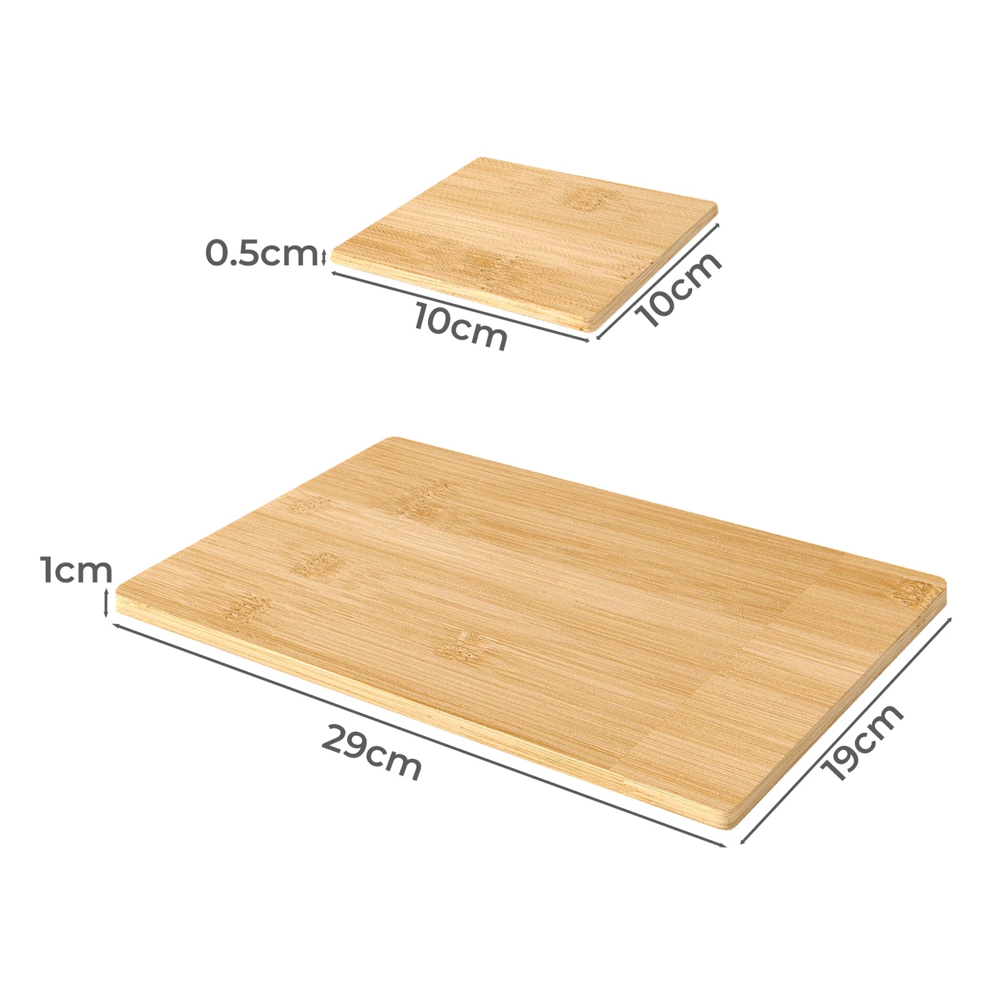 3 Toque 8 Pcs Natural Bamboo Placemat Coaster, 3 of 9