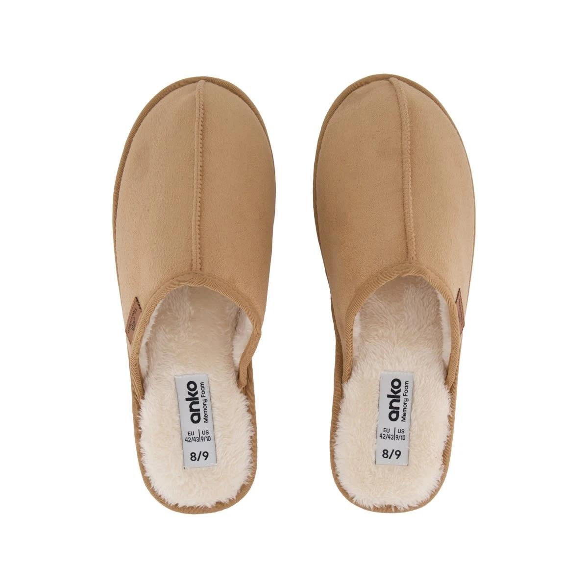 2 Hardsole Slipper Scuffs Beige, 2 of 3