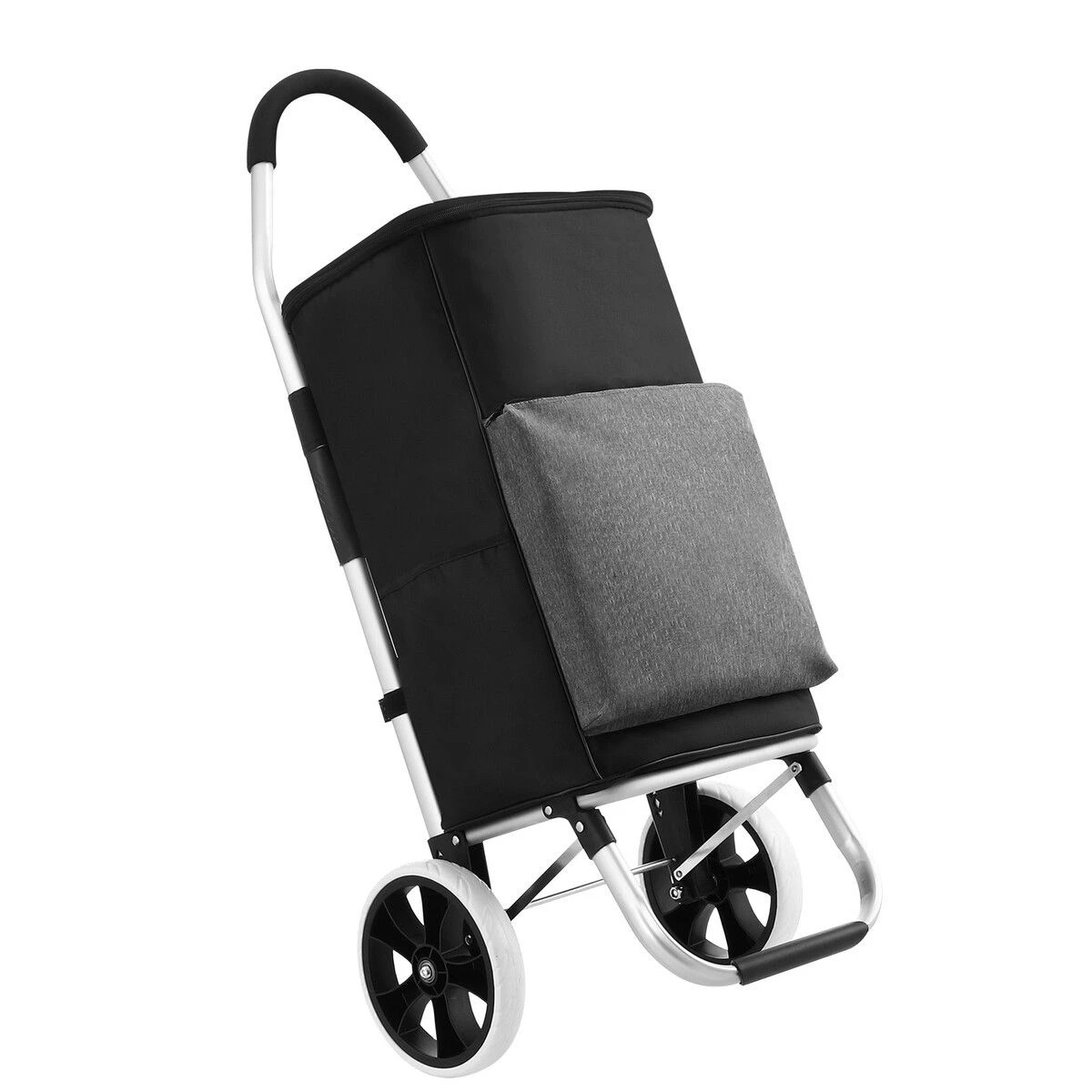 1 AUSWAY Aluminium Shopping Trolley Cart 55L Insulated Bag Foldable Rolling Wheels, 1 of 3