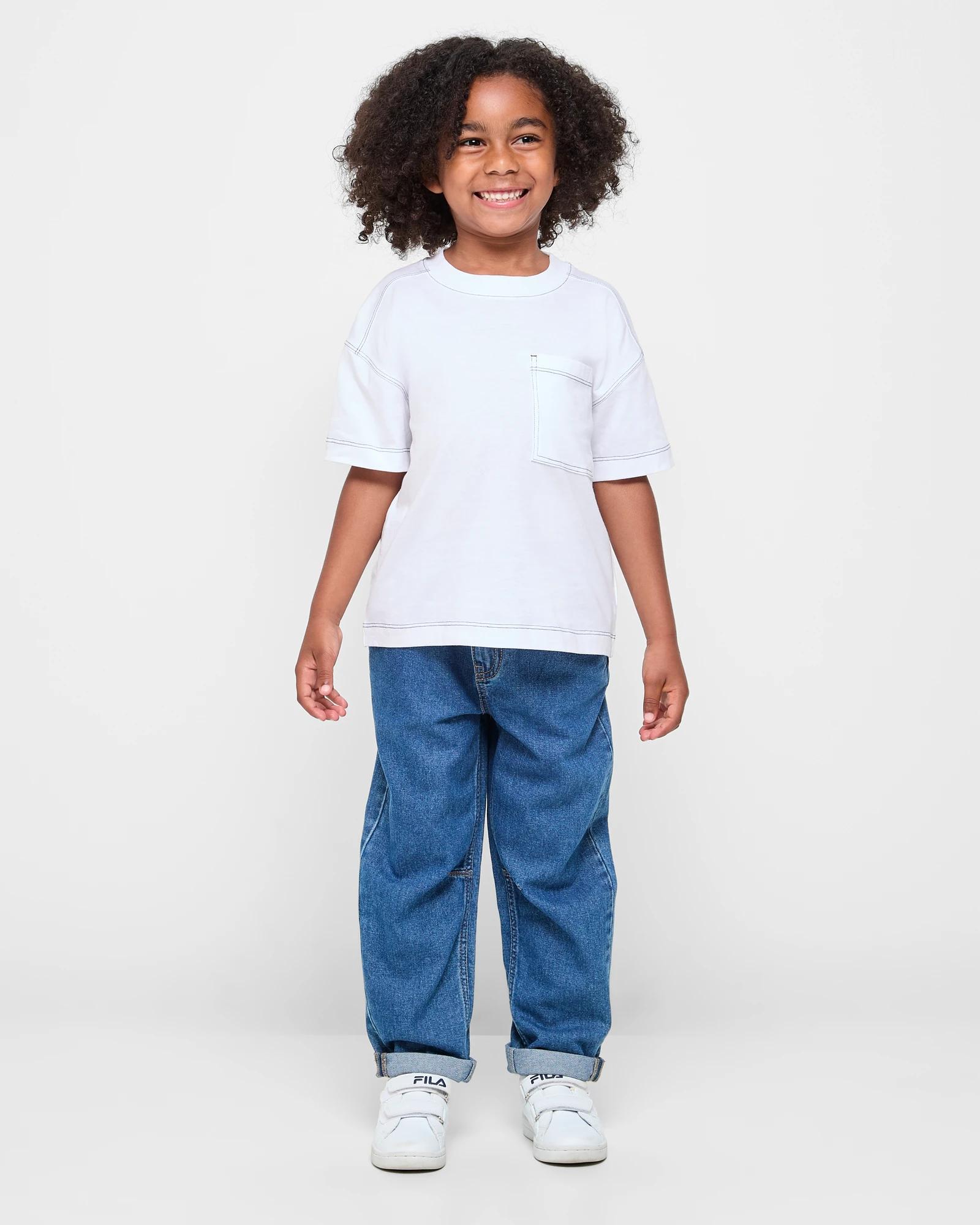 2 Target Relaxed Balloon Fit Denim Jeans DARK WASH, 2 of 6