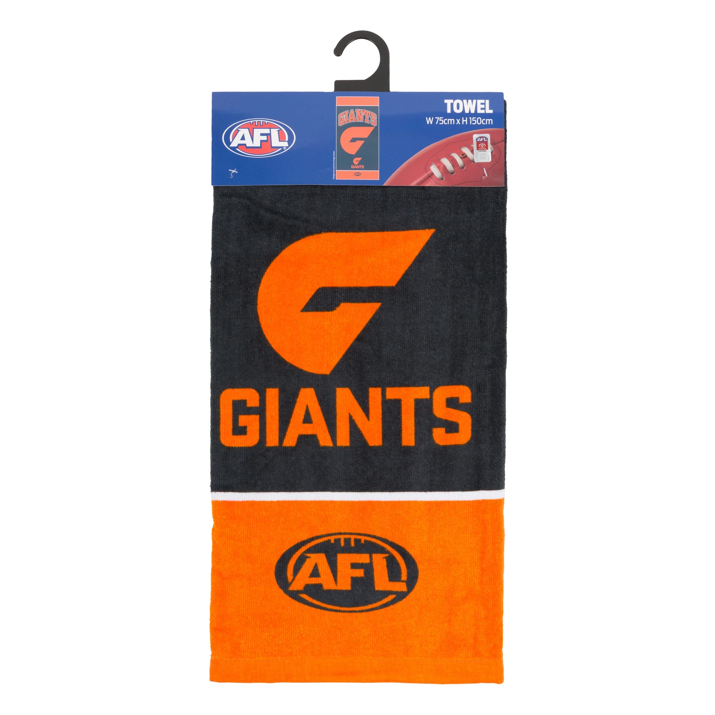 3 AFL Greater Western Sydney Giants Cotton Beach Towel, 3 of 4