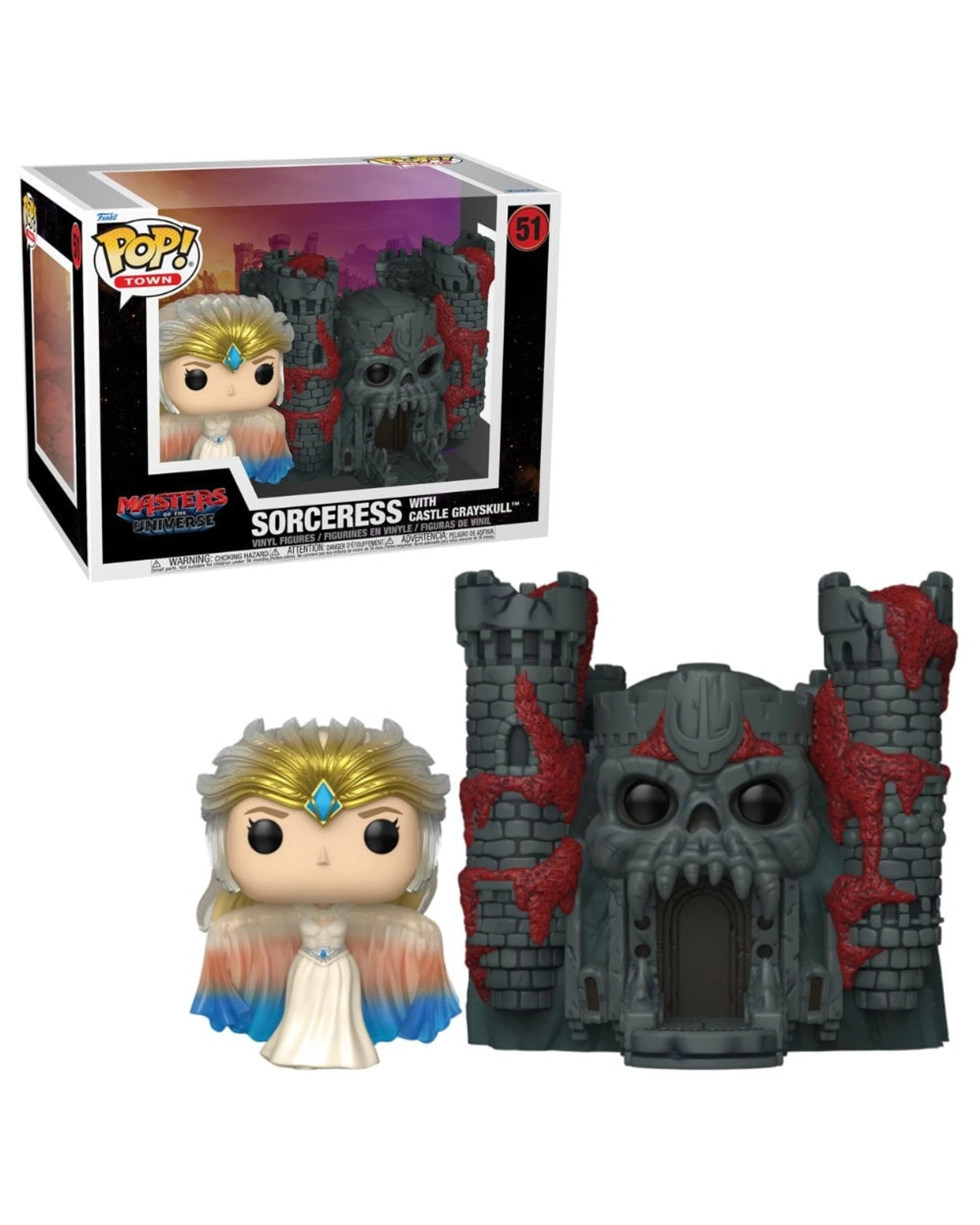 1 Masters of the Universe - 2026 -  Sorceress with Castle Grayskull Funko POP! Town Vinyl, 1 of 3