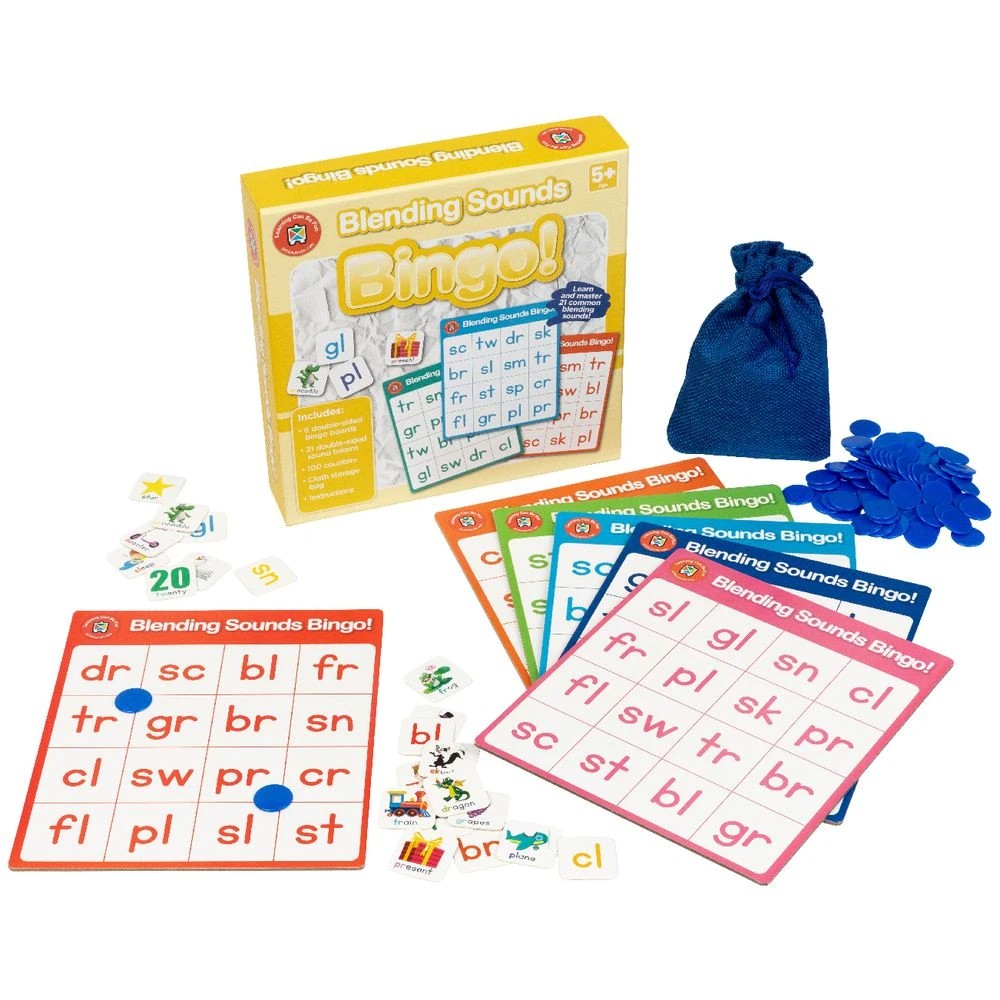 2 Learning Can Be Fun Blending Sounds Bingo, 2 of 2