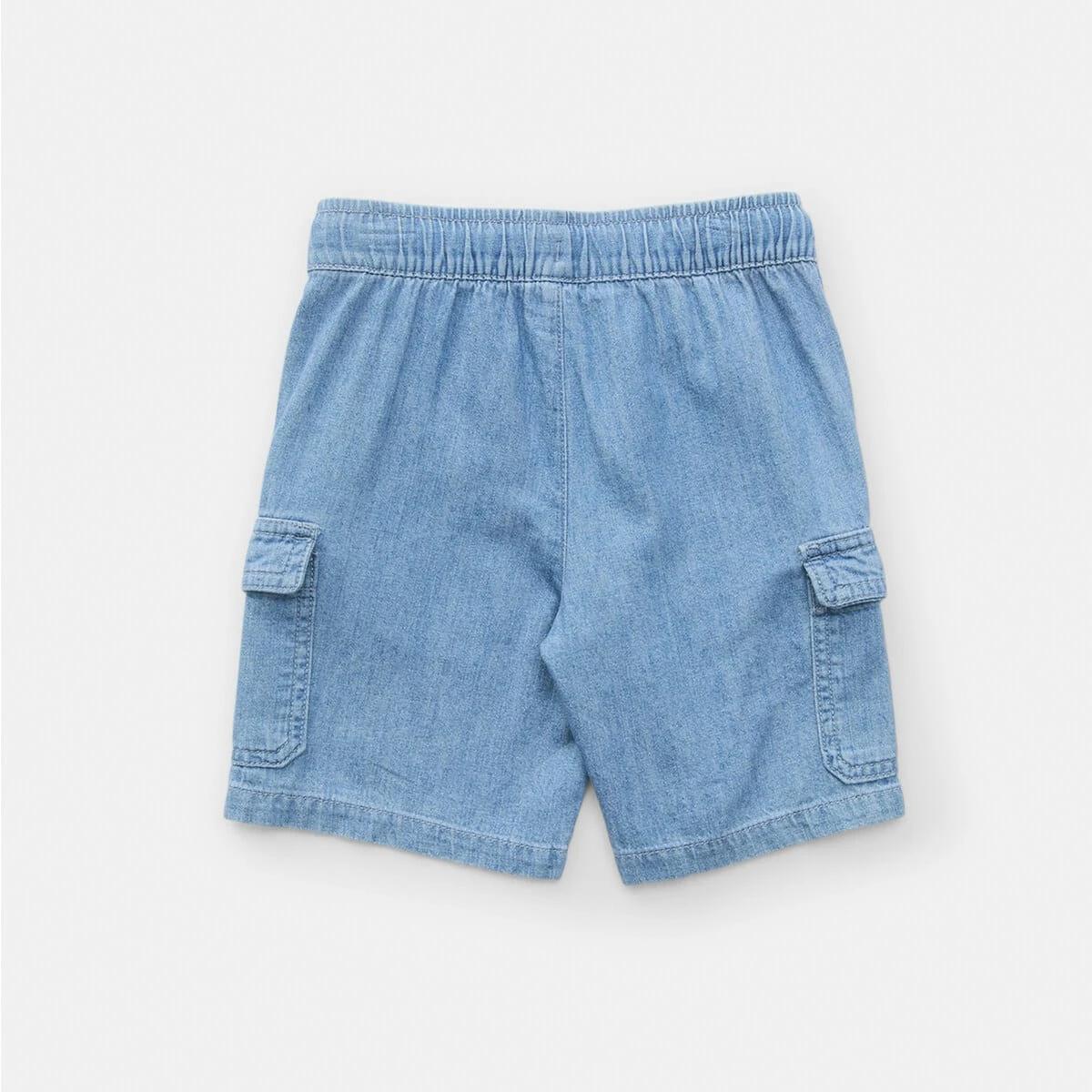 8 Cargo Denim Shorts Light Wash, 8 of 8
