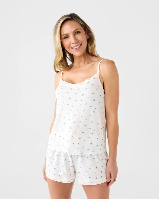 Sleeveless Top and Knit Shorts Pyjama