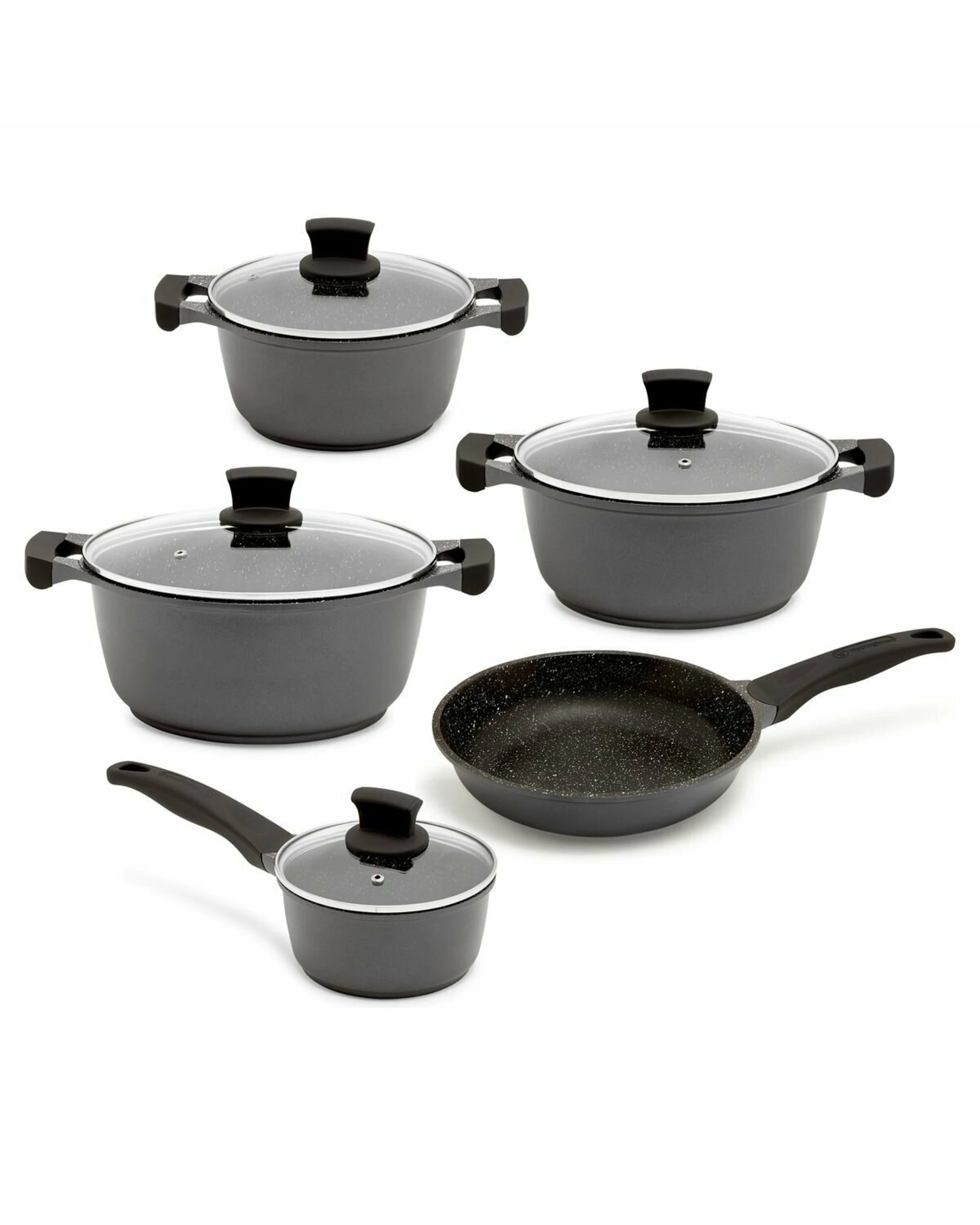 2 Westinghouse Five Piece Non-Stick Pot & Pan Set, 2 of 9
