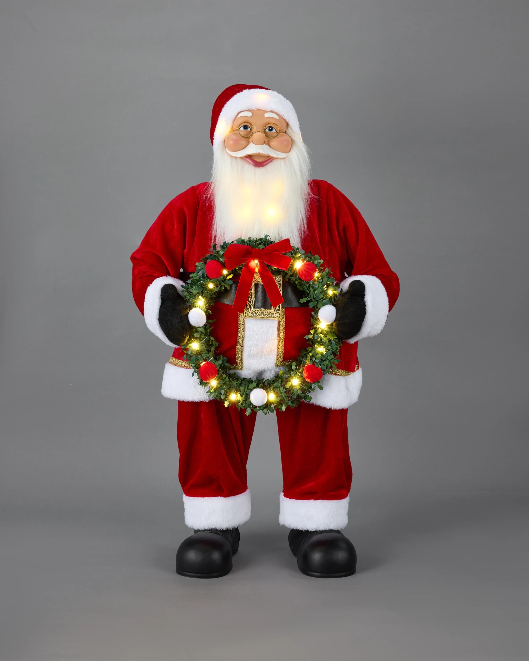 1 80cm Light Up Traditional Santa, 1 of 6