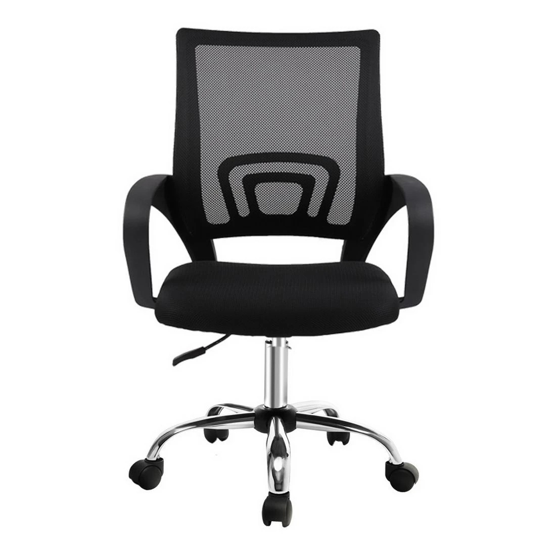 4 Artiss Mesh Office Chair Mid Back Durable Space Saving Modern Decor Easy Assembly Sturdy Versatile Easy Clean - Black, 4 of 8