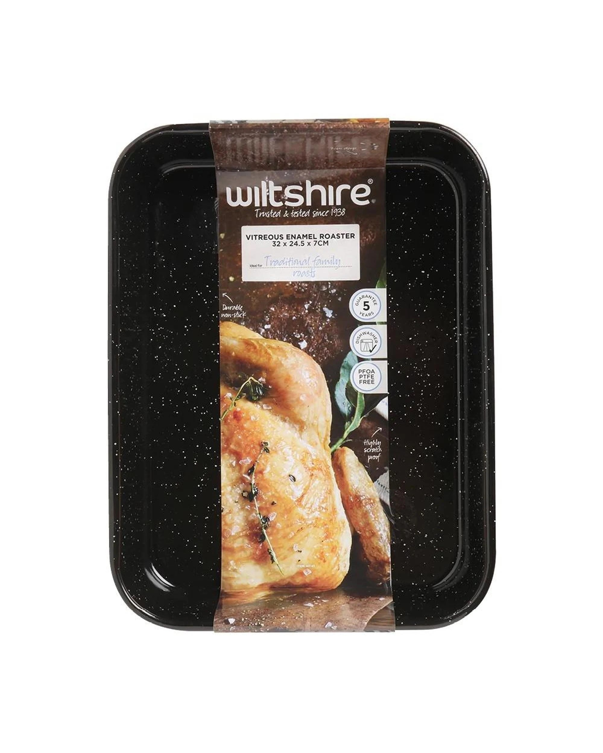 1 Wiltshire Stellar Vitreous Enamel Roasting Pan Small 33 x 24cm, 1 of 3