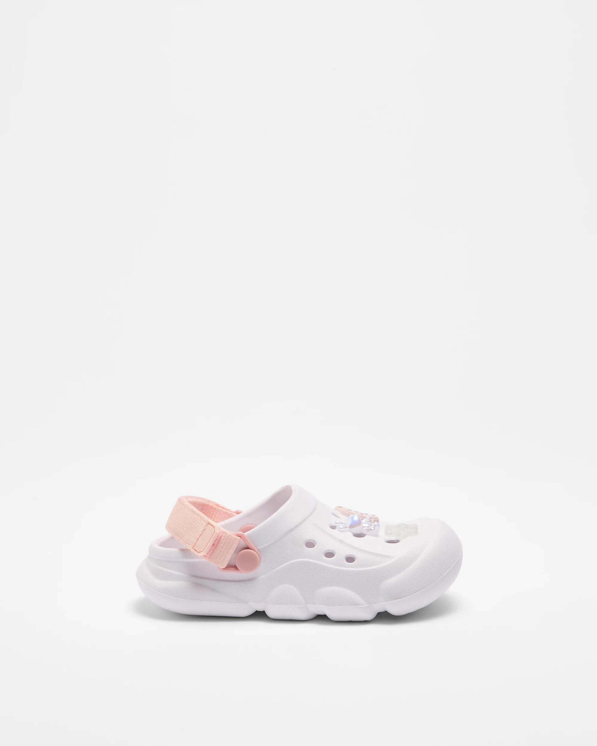 1 Target Kids Girls Junior Icon Clog WHITE, 1 of 2