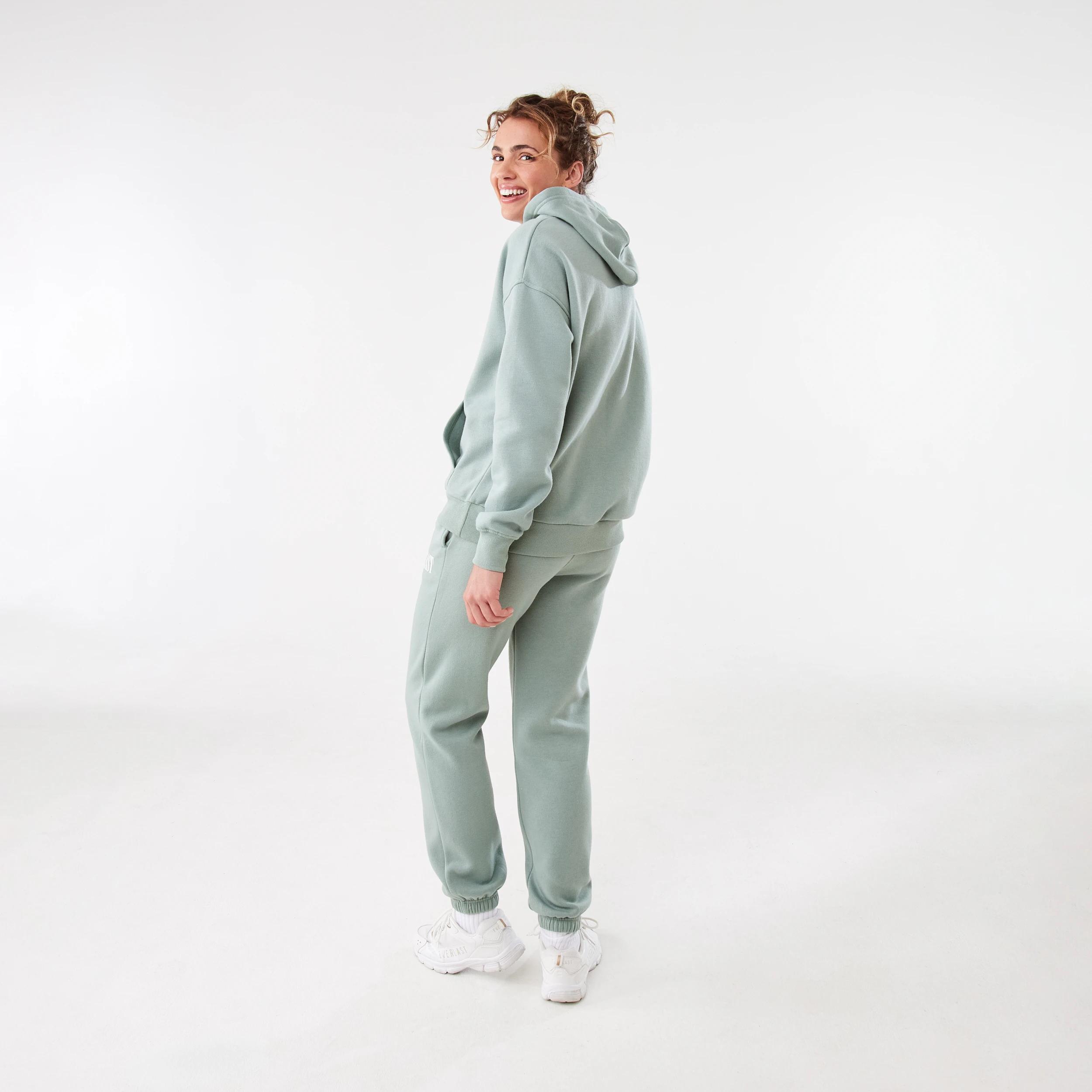 6 Everlast Womens Athletic Club Sweatpants EVERLAST BLOCK LOGO SAGE GREEN, 6 of 9