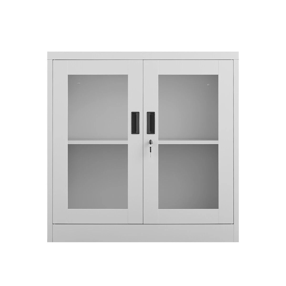 1 AUSWAY Steel Lockable File Cabinet Office Garage Storage Cupboard, 1 of 5
