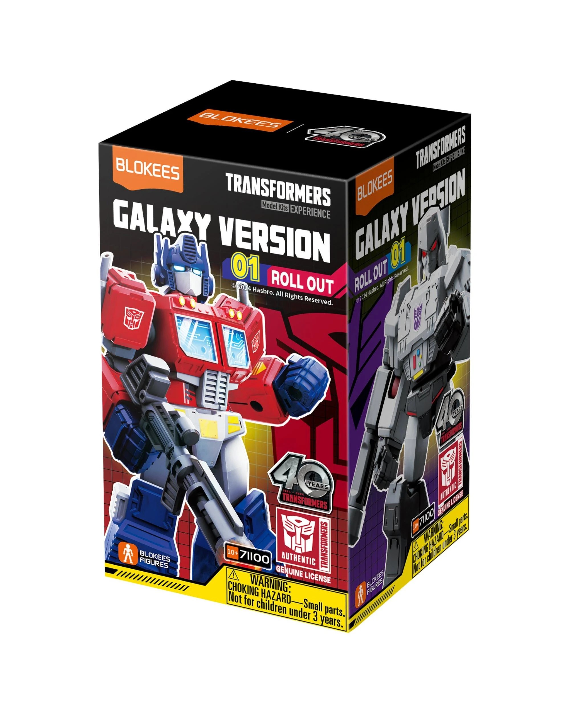 1 Blokees Transformers Galaxy Version 01 Roll Out Model Kit Blind Box, 1 of 3