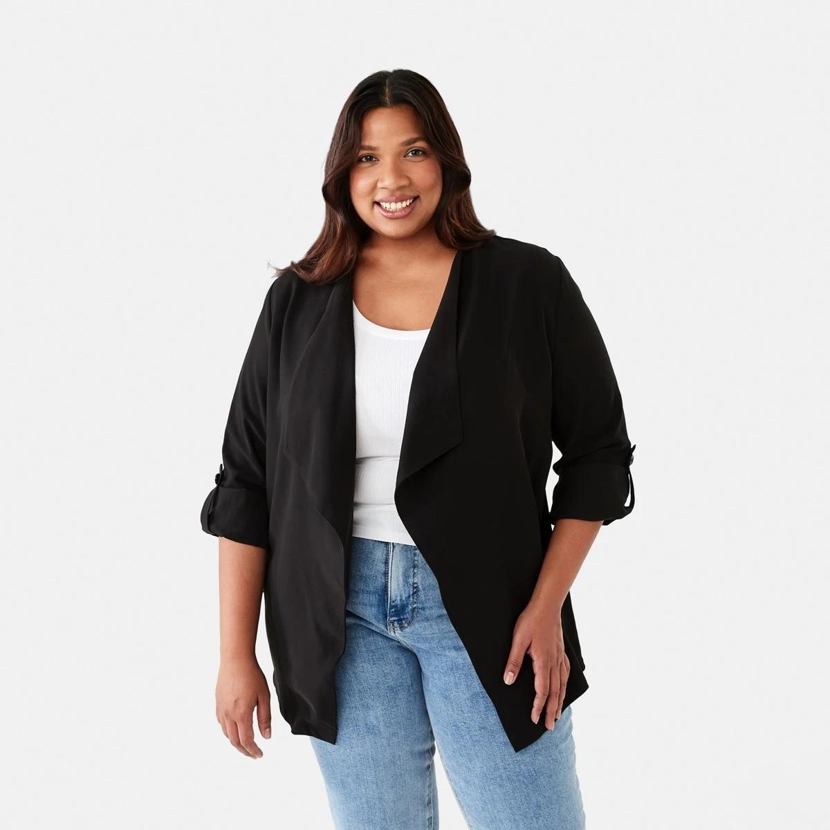 4 Curve Lightweight Waterfall Jacket Black, 4 of 7