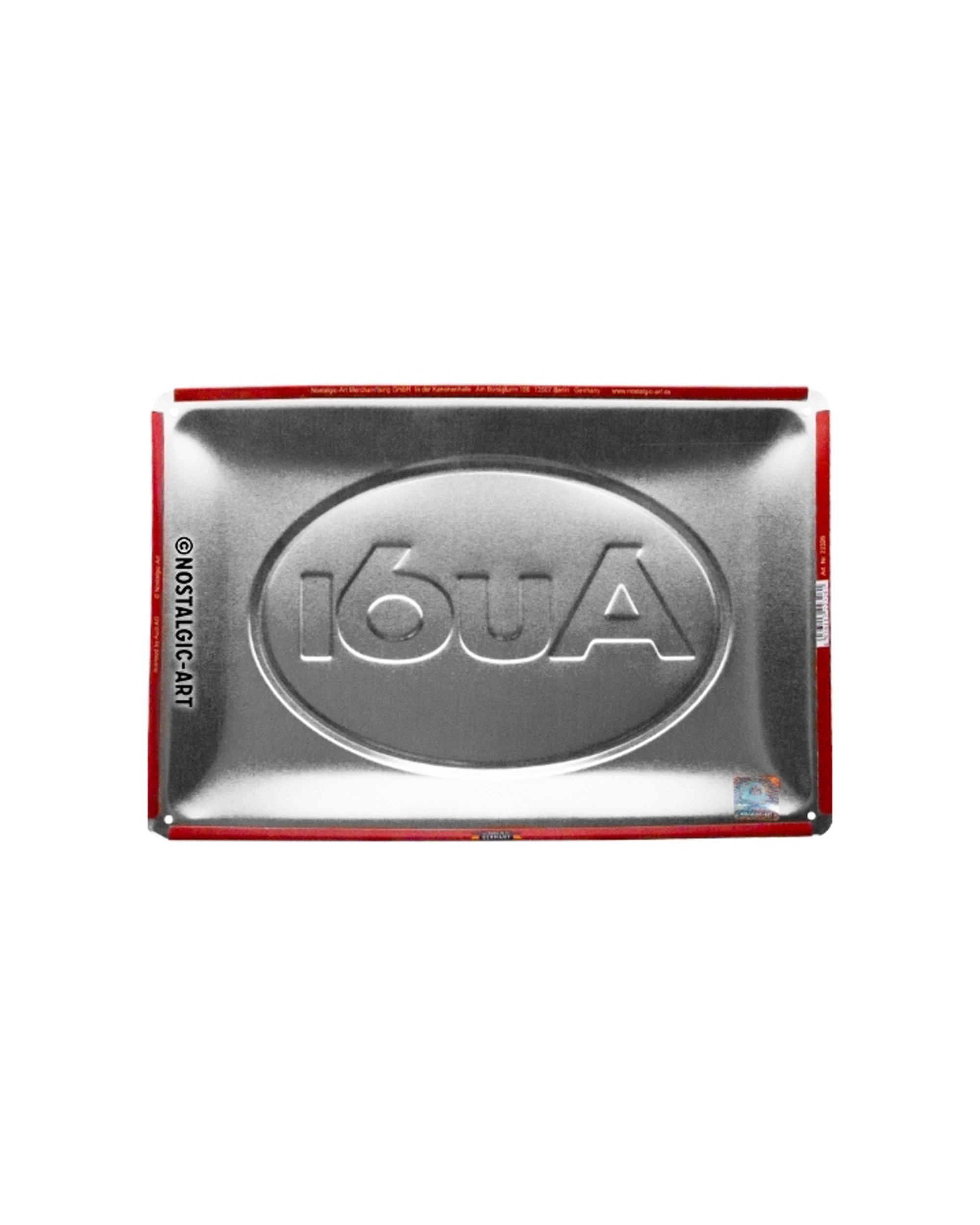 2 Nostalgic-Art Medium 20x30cm Metal Wall Art Sign Plaque - Audi Logo Red Shine - Red, 2 of 3