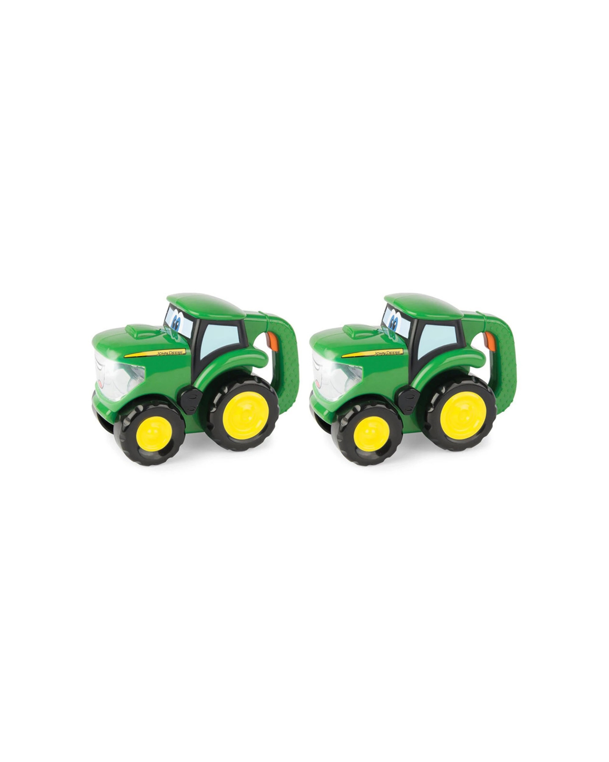 1 John Deere 2PK Johnny Tractor Flashlight Rolling Wheels Plastic Kids Toy Set - Green, 1 of 1
