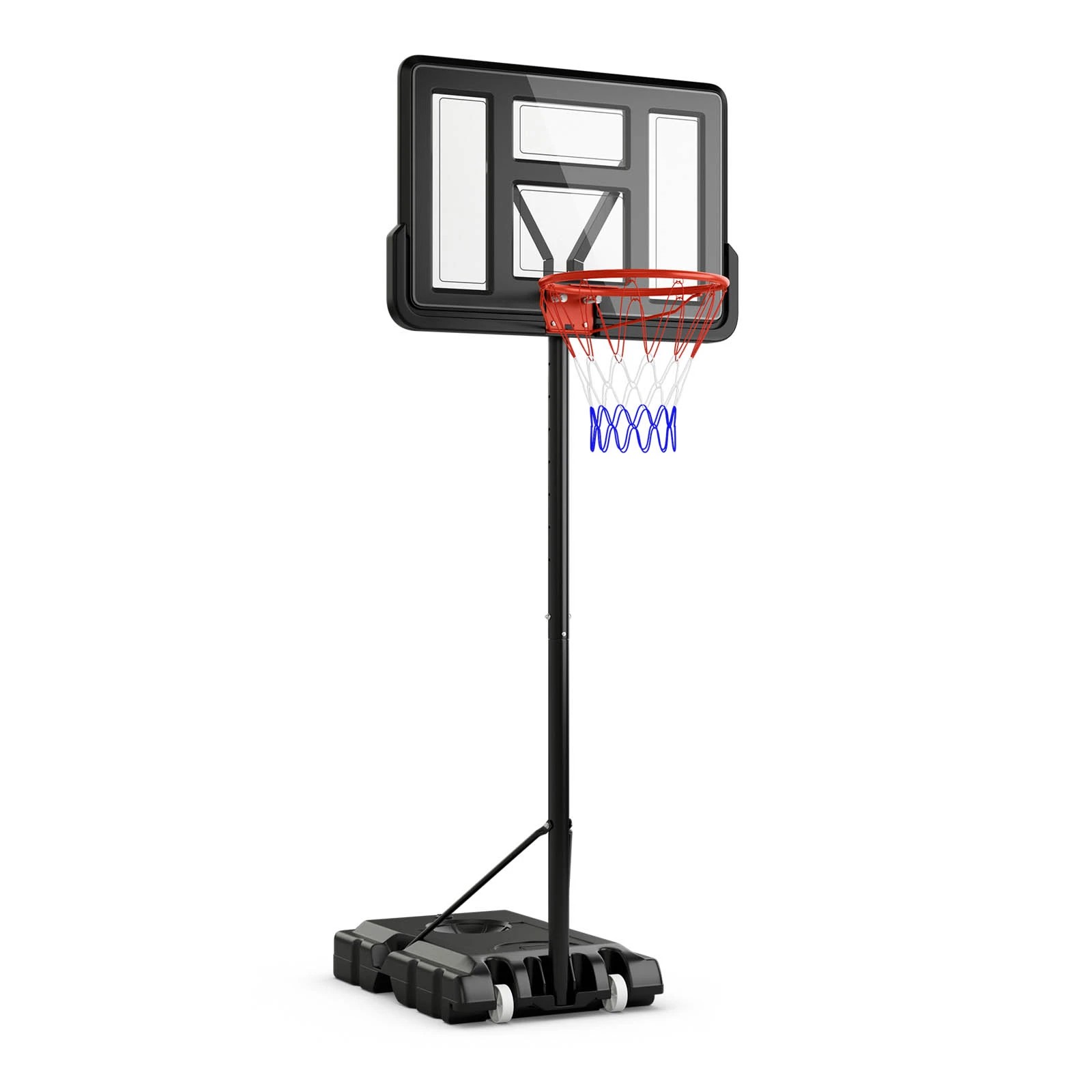 1 Costway 1.97-2.67M Adjustable Basketball Hoop Stand System Ring Portable Backboard, 1 of 1