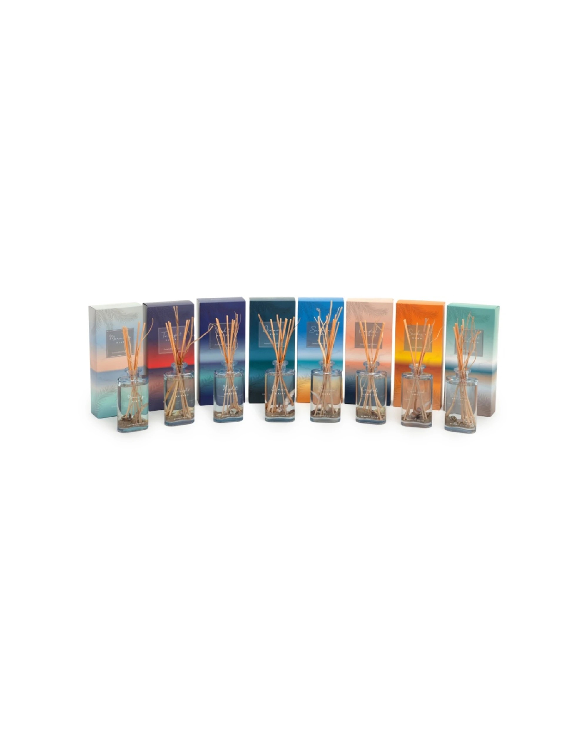 4 Bramble Bay Ocean Twilight Sunset Glass Reed Diffuser Scented Home Fragrance 150ml - Natural, 4 of 4