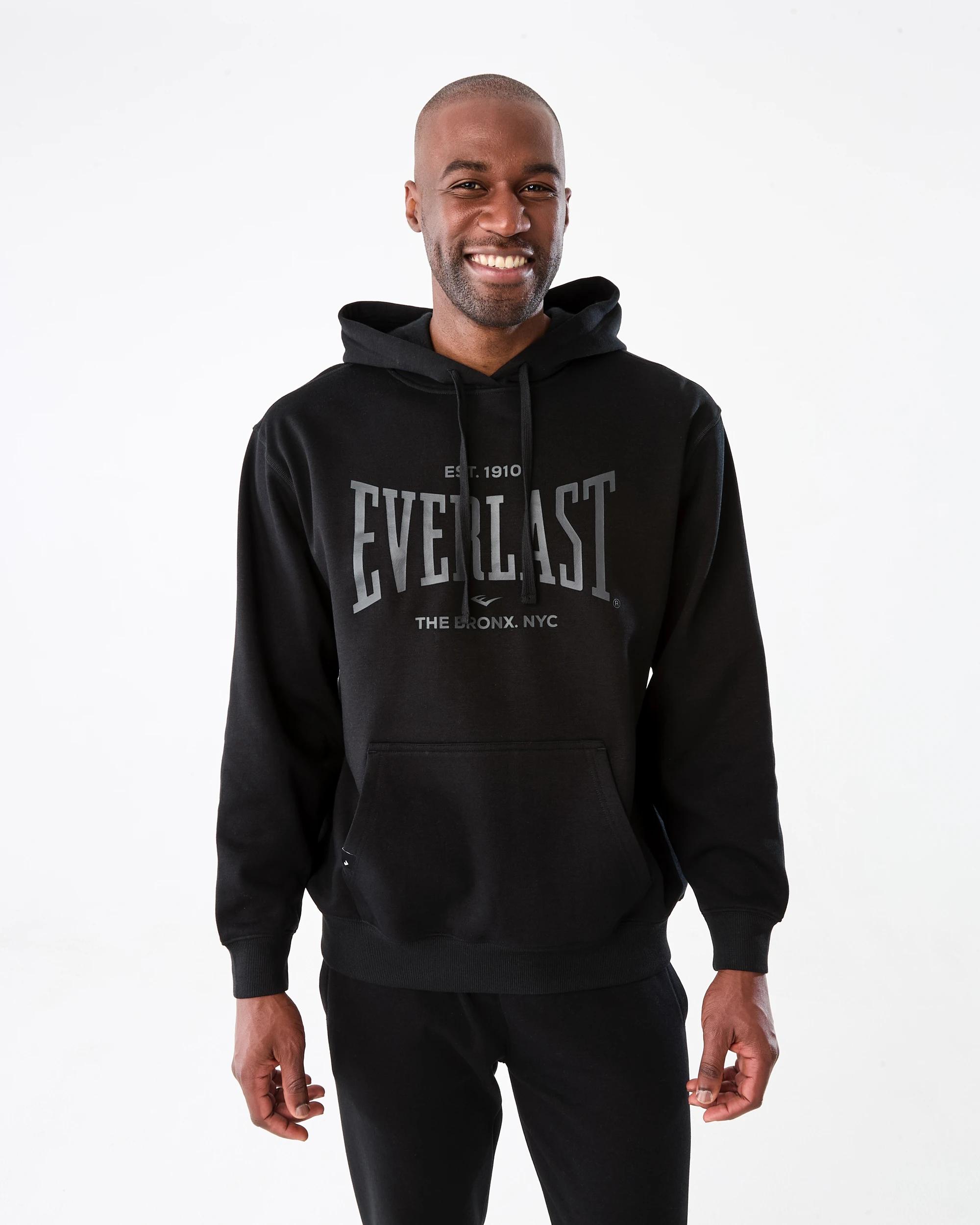 1 Everlast Mens Bronx Hoodie Black, 1 of 8