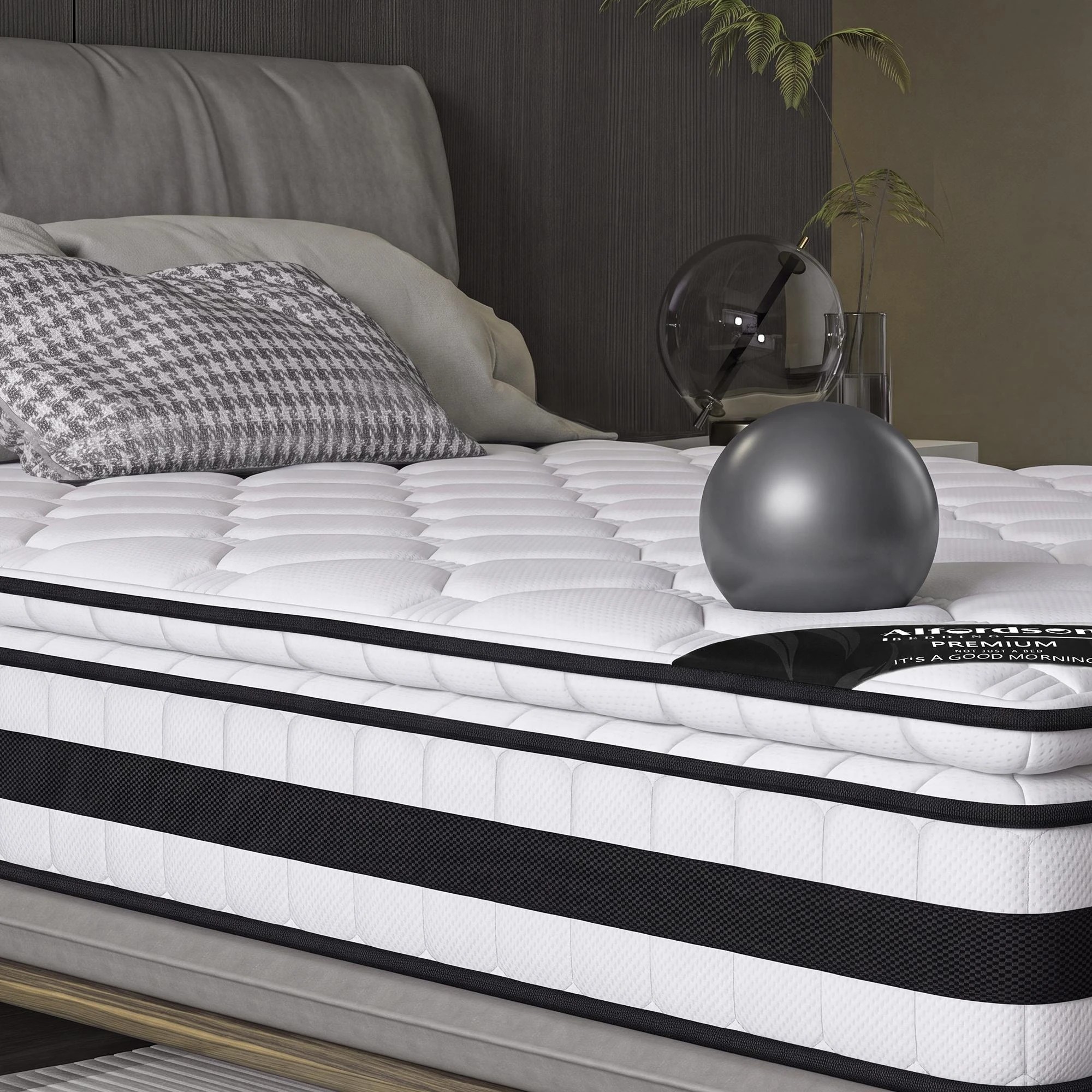 9 Alfordson 22cm Mattress Pillow Top Memory Foam Medium Firm - Single Bed, 9 of 10