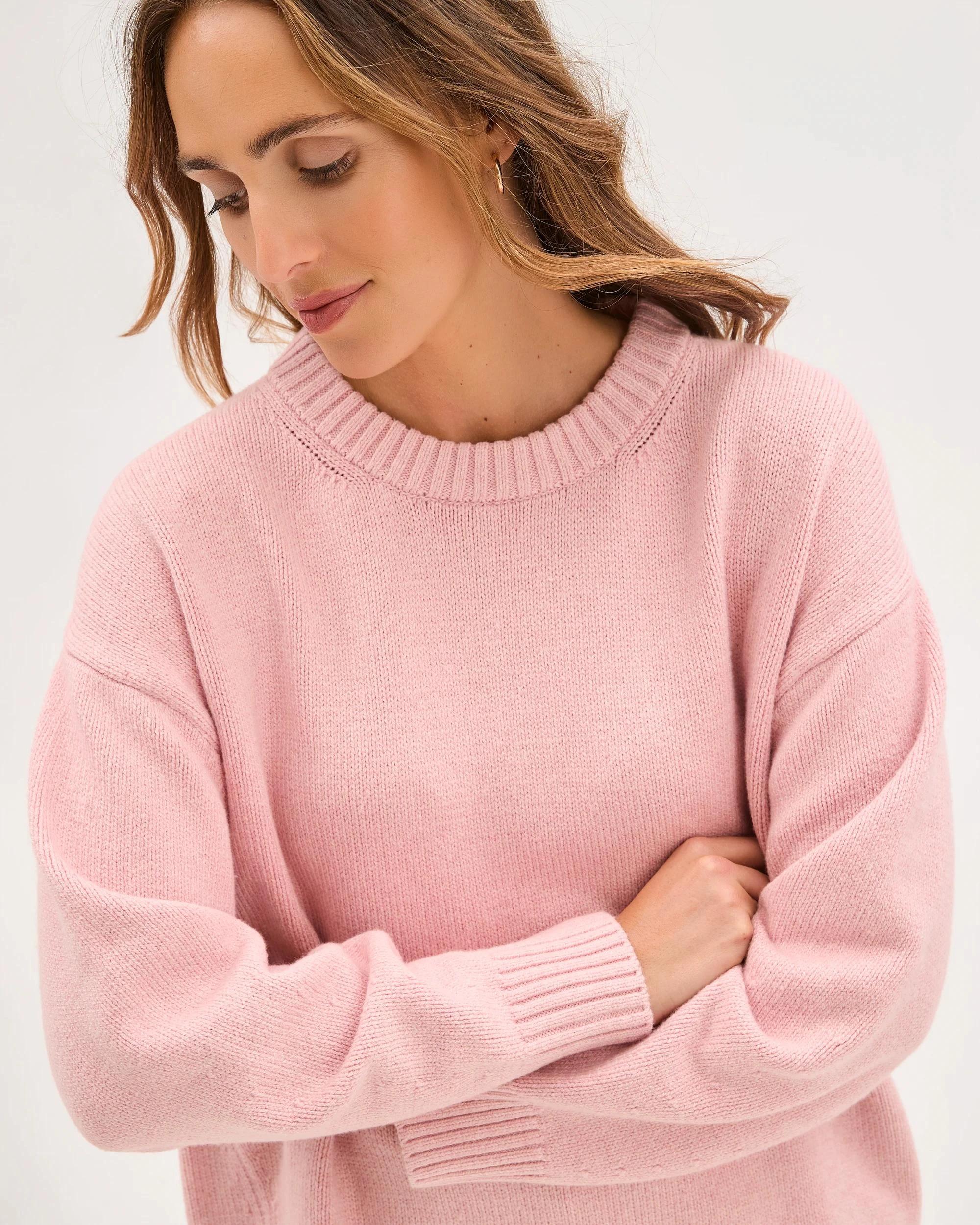 4 Target Woman Australian Cotton Blend Oversized Jumper FAIRY FLOSS, 4 of 8