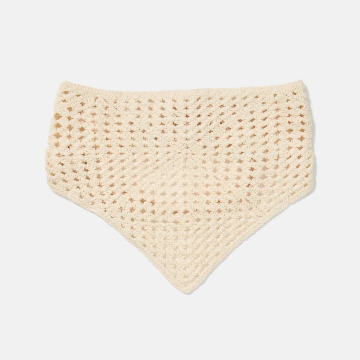 2 Crochet Hair Scarf - Beige, 2 of 5