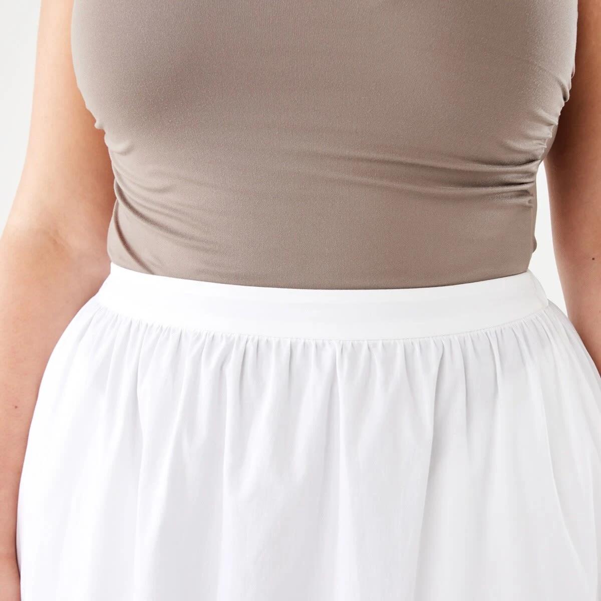 5 A-Line Maxi Skirt White, 5 of 6