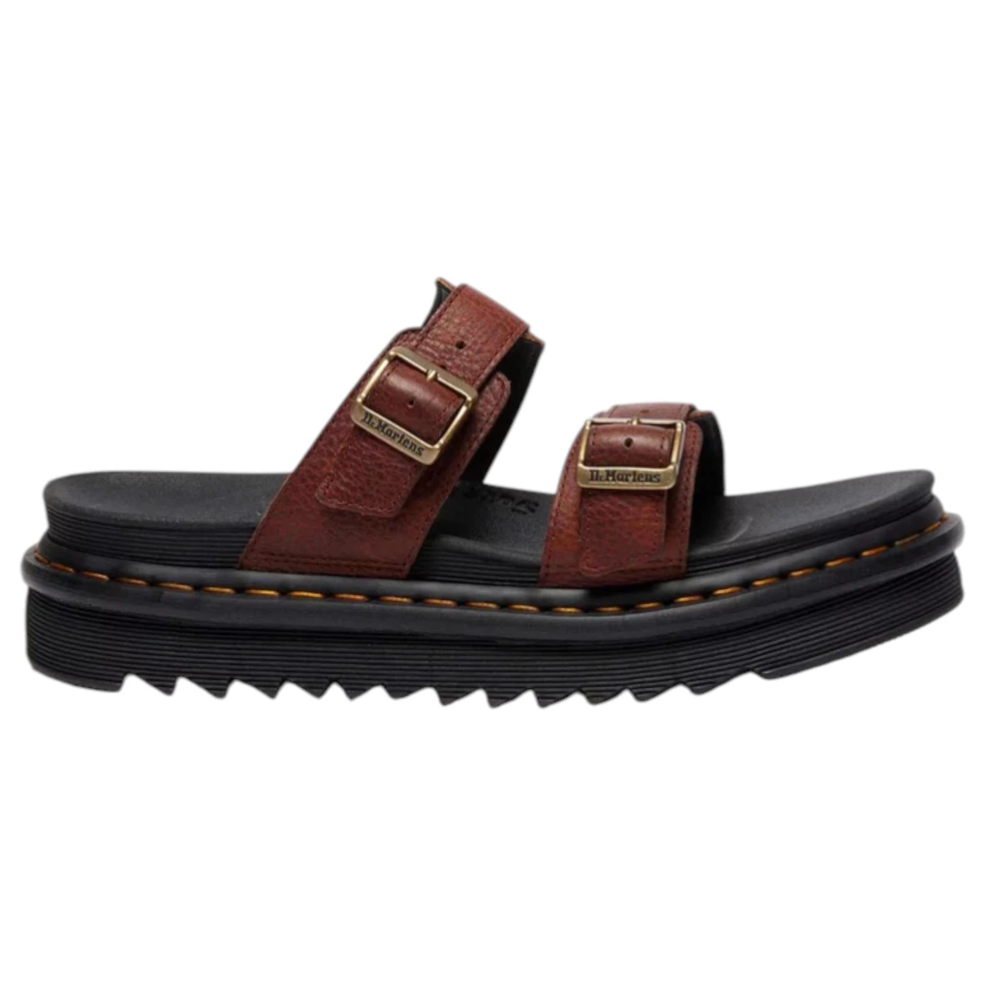 2 Dr. Martens Mens Myles Ambassador Sandals Cashew Shoes BROWN, 2 of 7