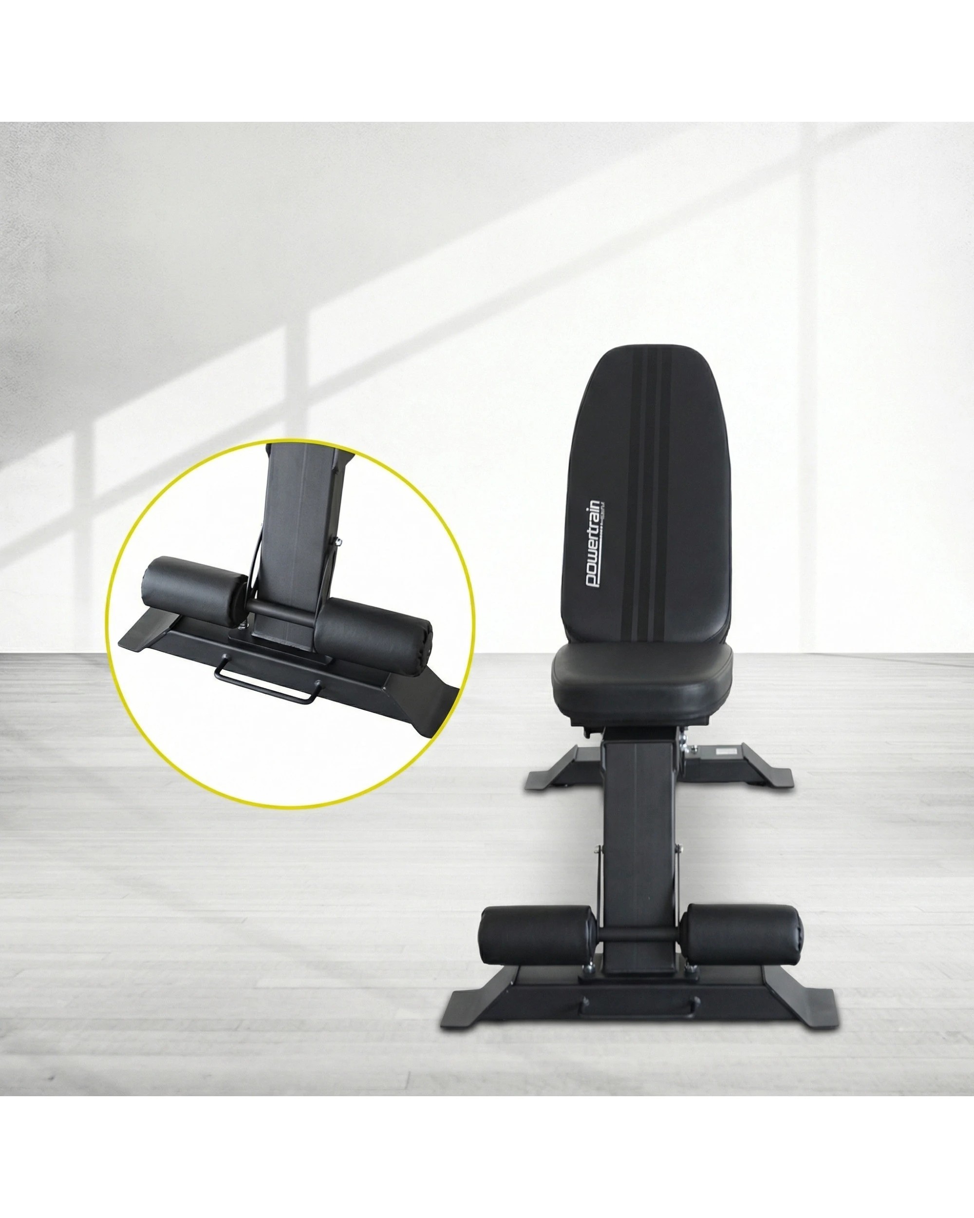 8 Powertrain 80KG Adjustable Dumbbell Set and Stand with Heavy-Duty FID Bench - Black, 8 of 10