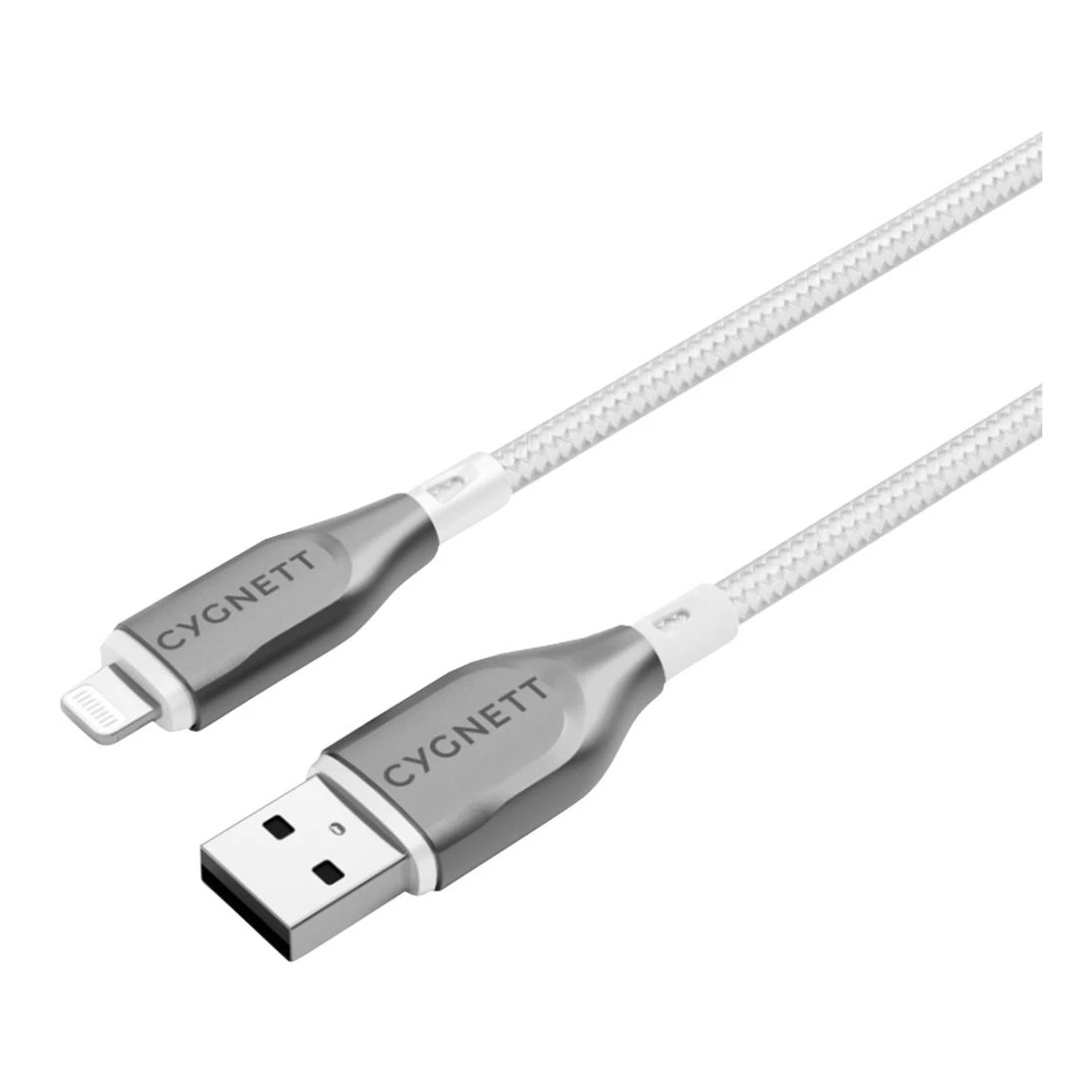 1 Cygnett Armoured Lightning to USB-A Cable 1m White, 1 of 3