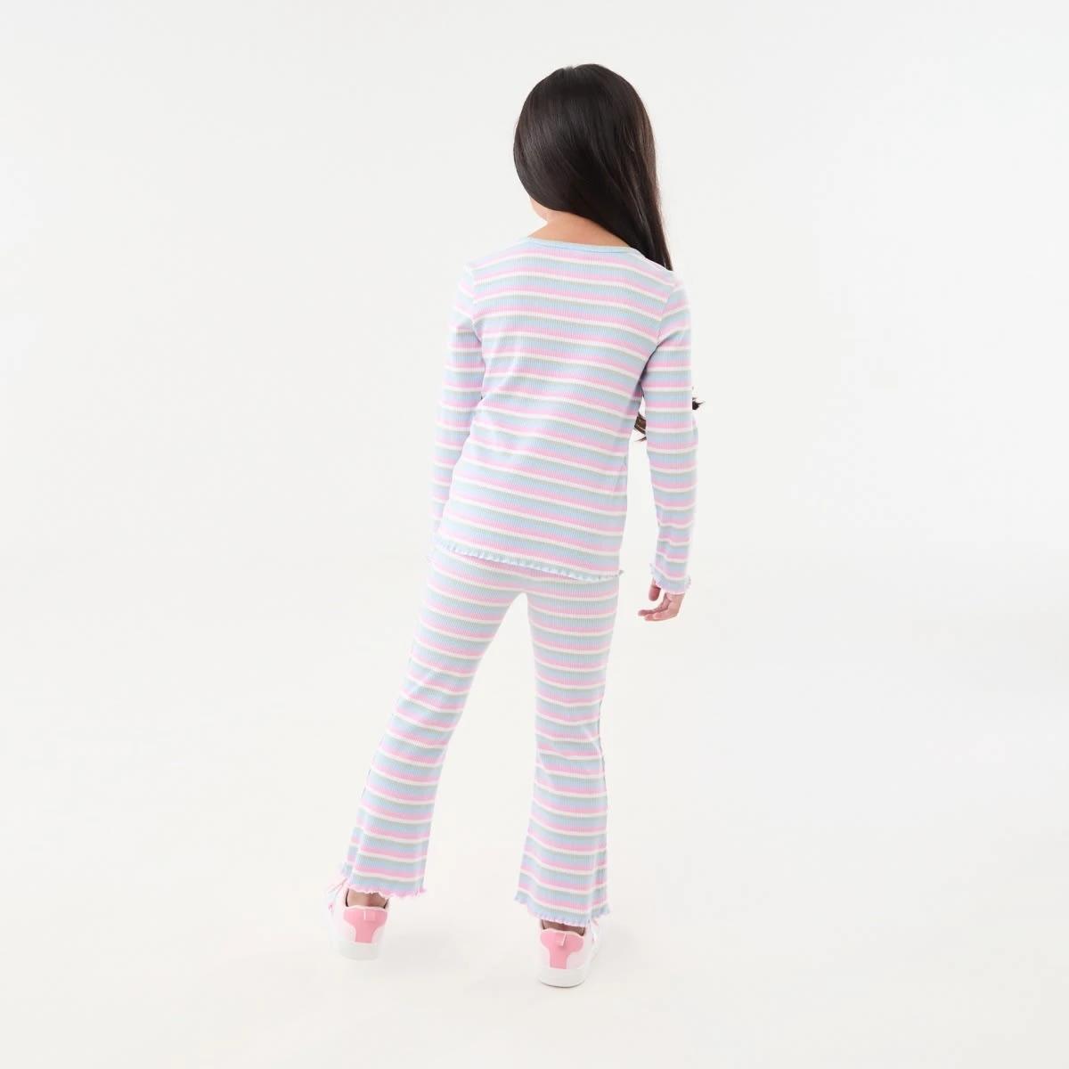 6 Rib Flare Leggings Stripes, 6 of 8