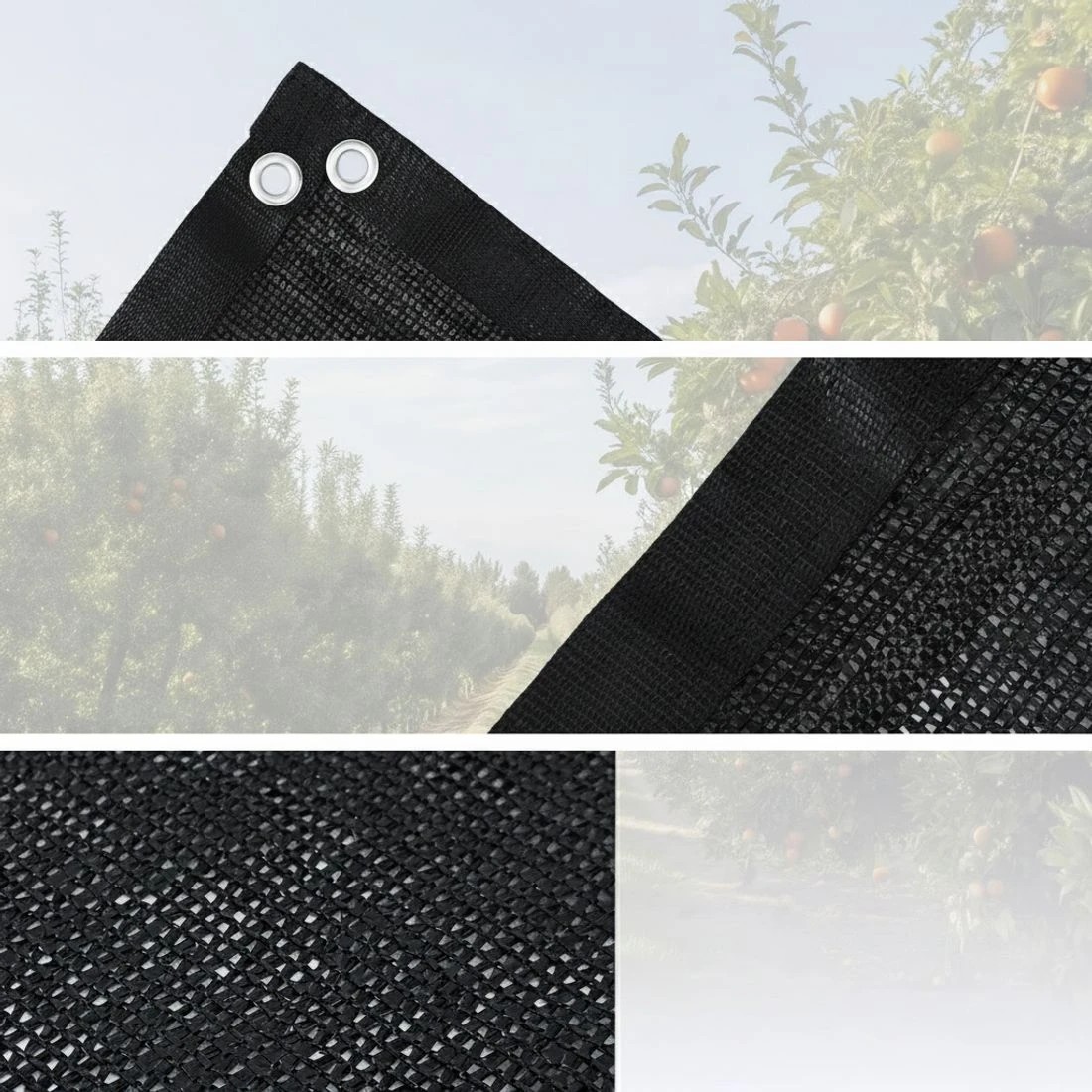 5 Instahut Shade Cloth Sun Shade Fabric Patio UV Resistant  10x2m - Black, 5 of 6