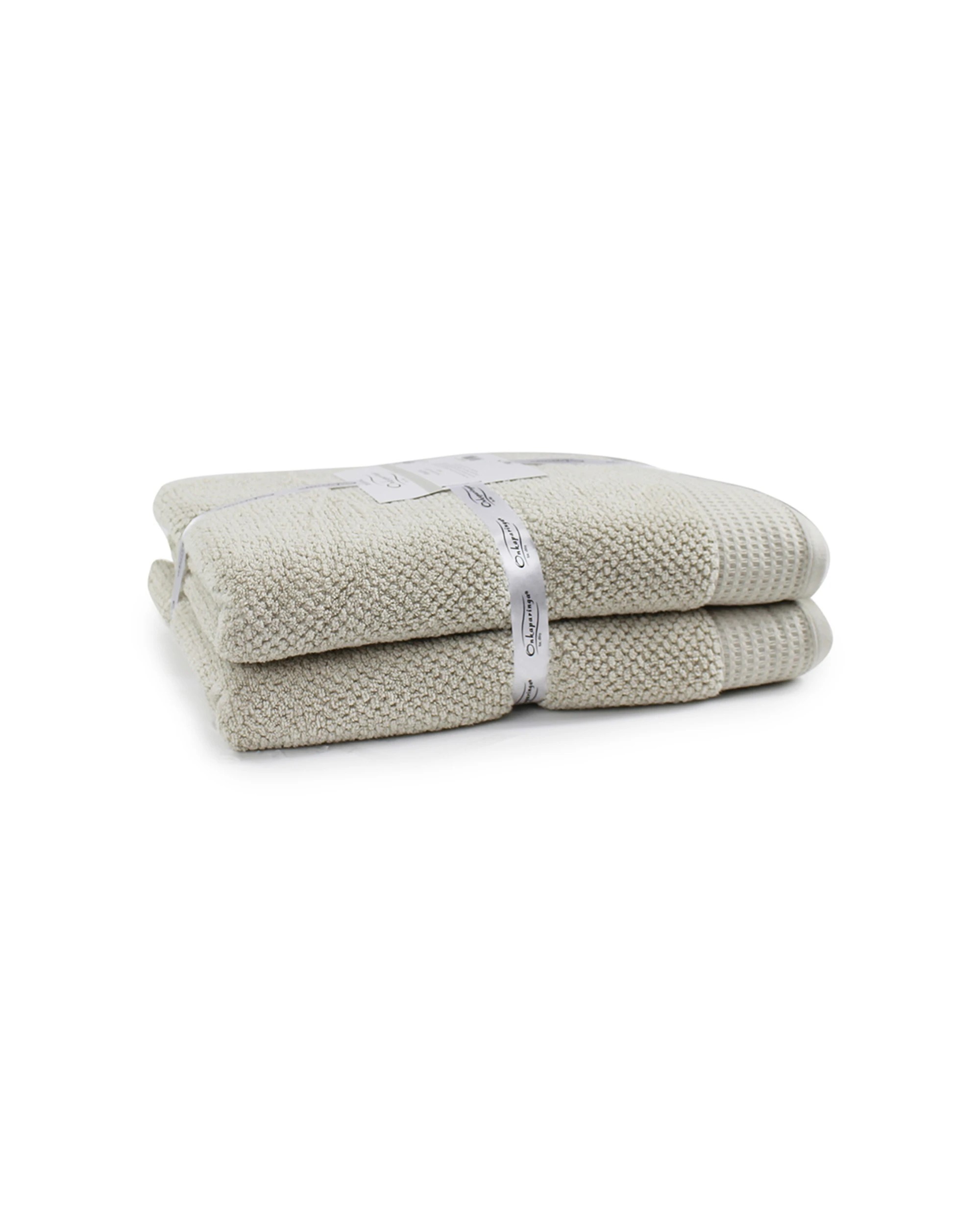 2 Onkaparinga Avalon Bath Sheet 550GSM Soft Sand 2pc 90x167cm - Beige, 2 of 2
