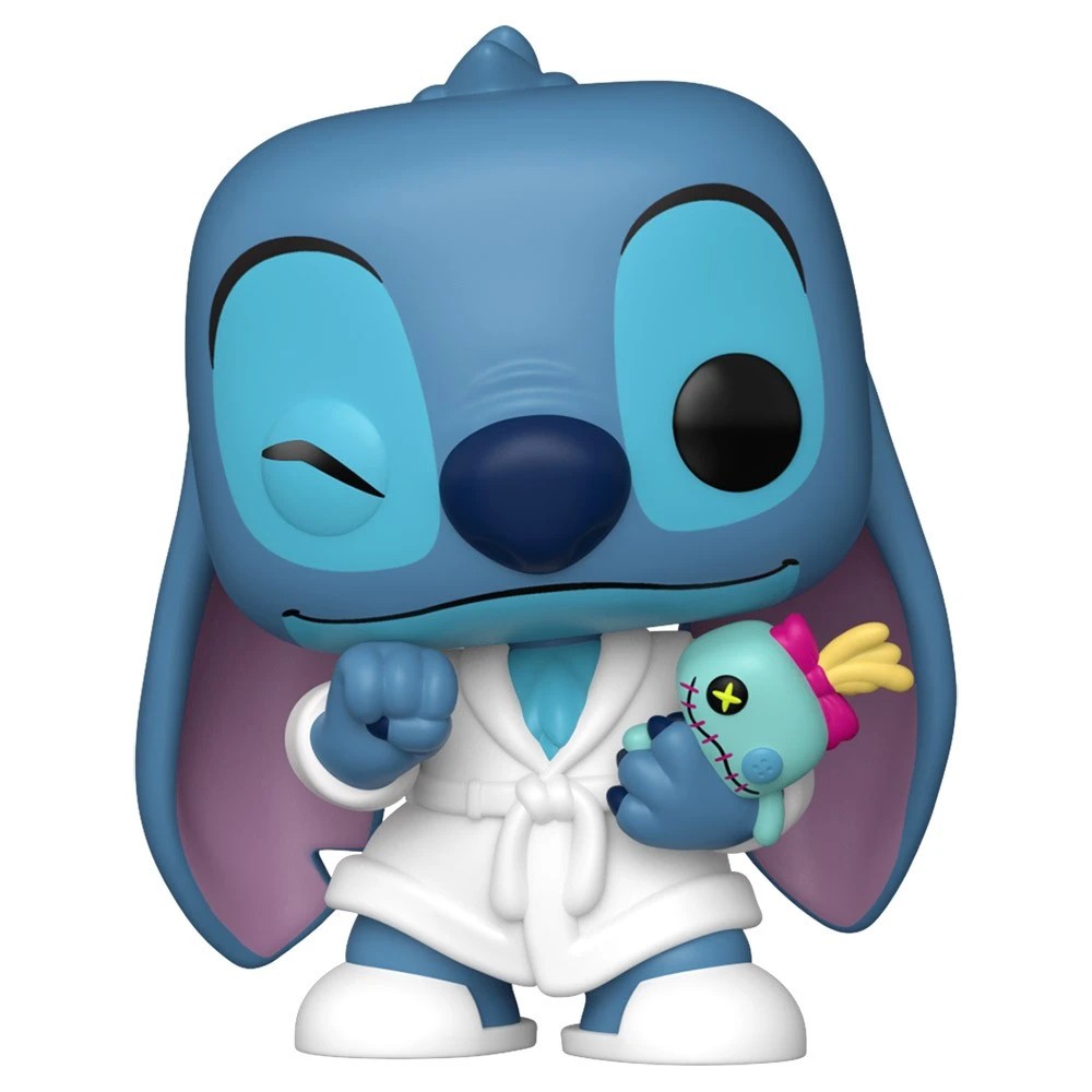 1 Disney - Lilo & Stitch - Stitch in Robe Pop! VInyl Figure, 1 of 2