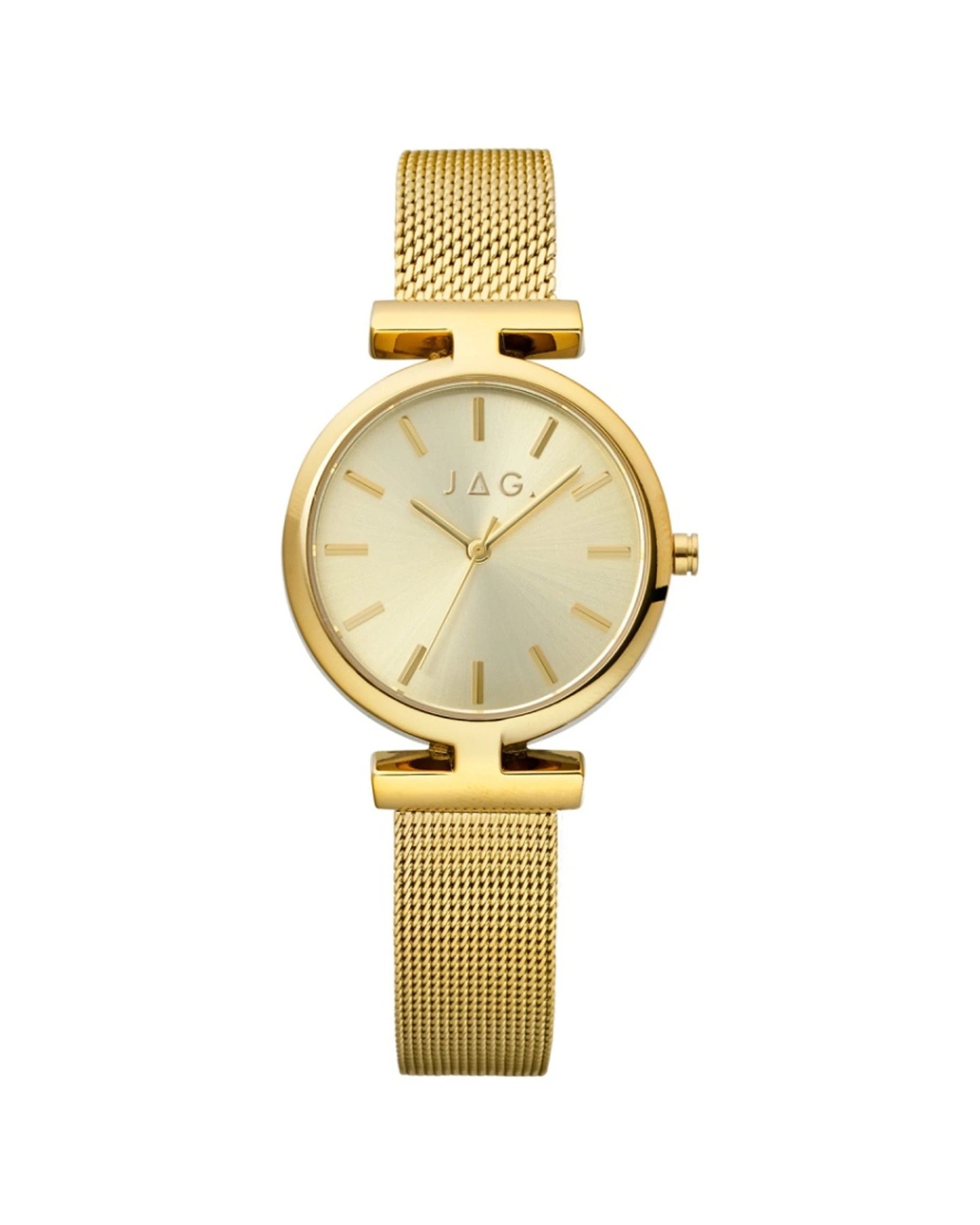 1 JAG Mudgee Women's Gold Dial Watch 35mm Metal Alloy Stainless Steel Band, 1 of 4