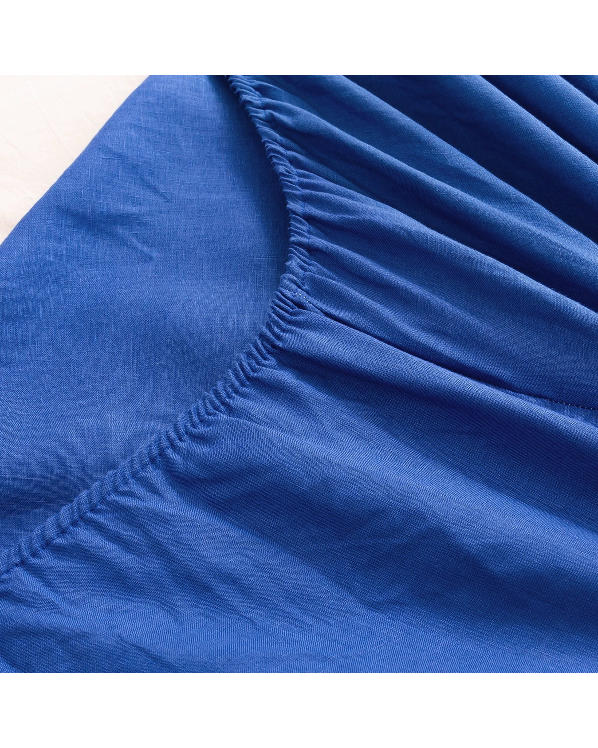 9 Natural Home 100% European Flax Linen Sheet Set - Single Bed - Deep Blue, 9 of 10