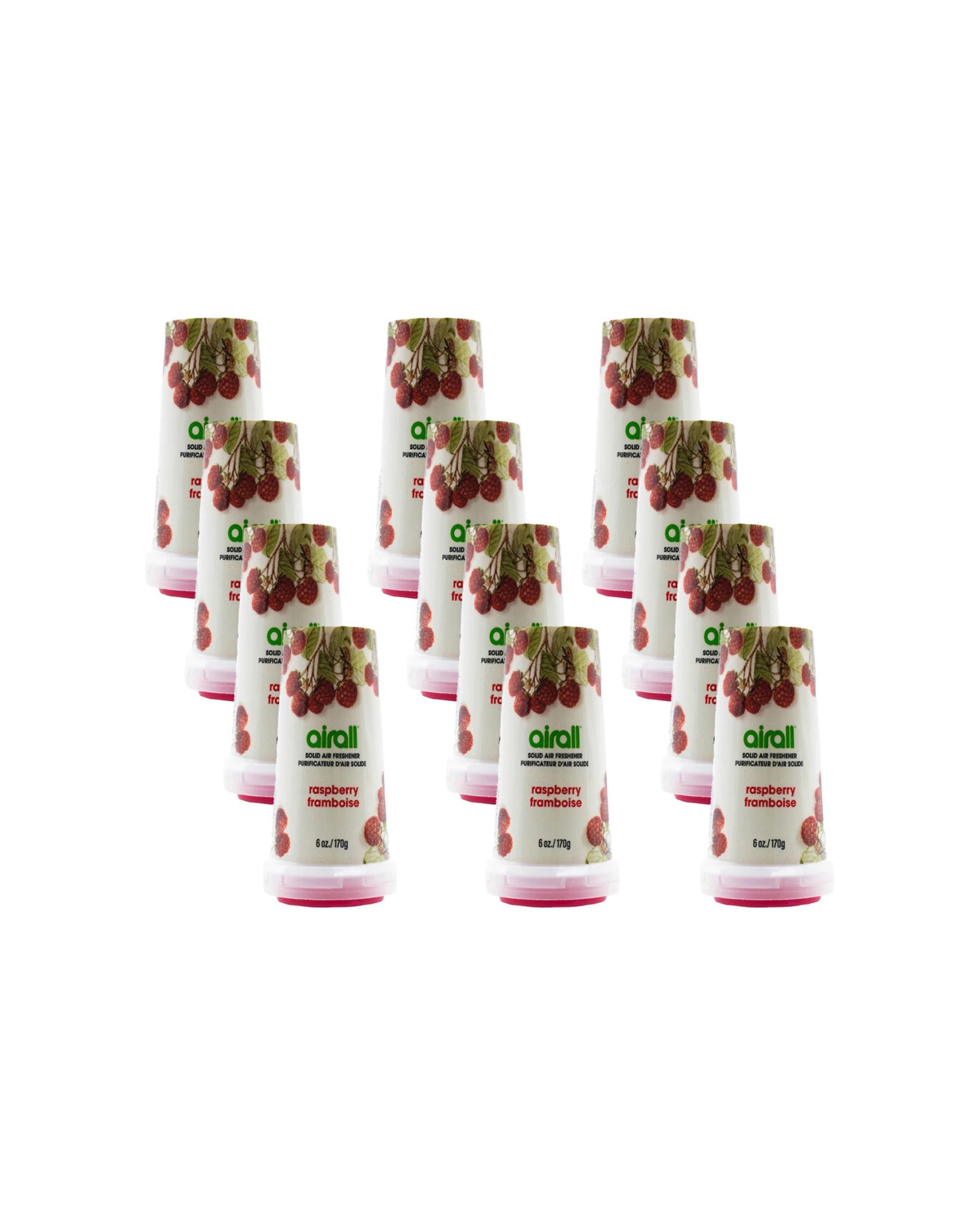 1 Airall 12pc Solid Home Room Air Freshener Raspberry 170g - Pattern, 1 of 4