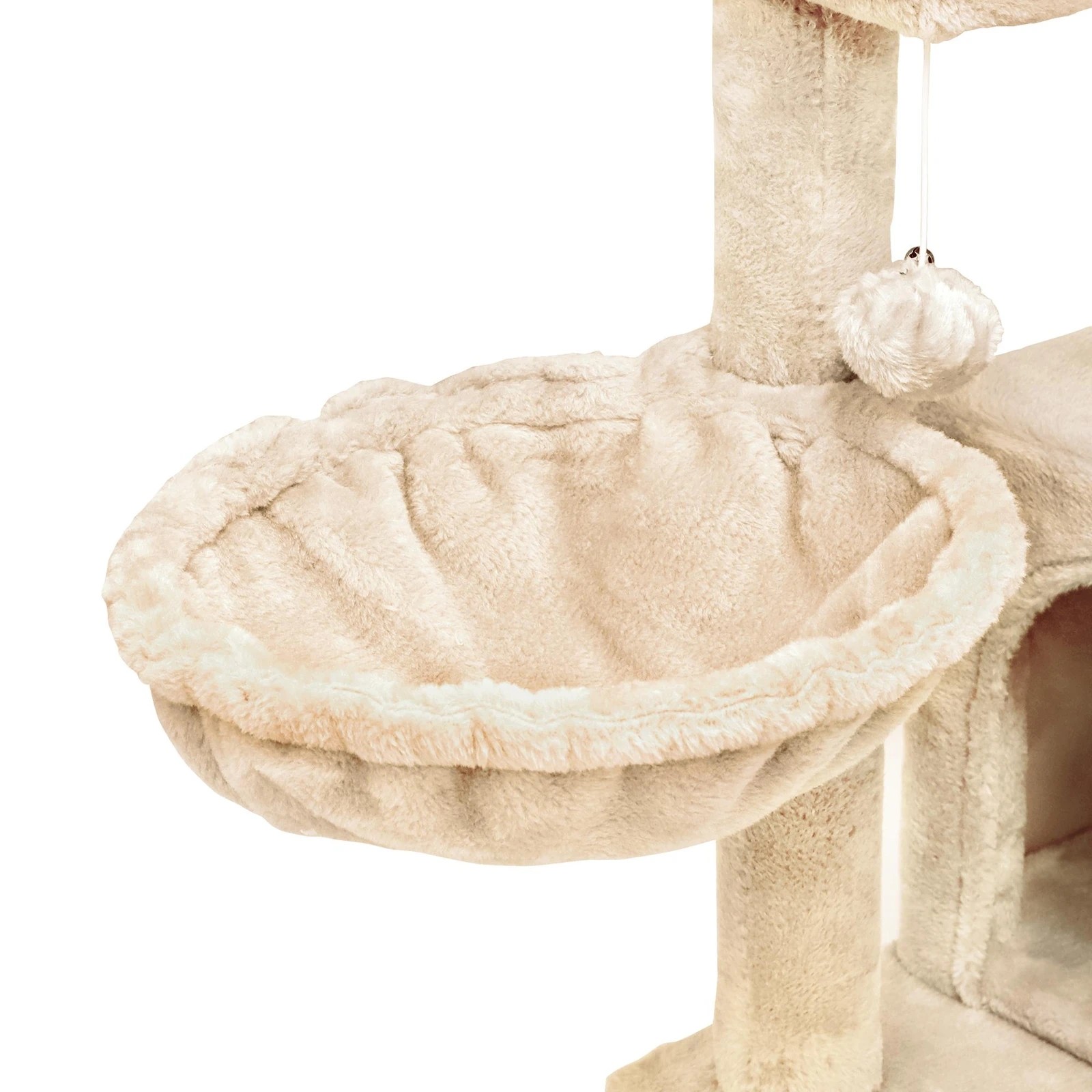 7 Beastie Cat Tree Scratching Post Scratcher Tower Condo House Furniture Wood 100cm - Beige, 7 of 7