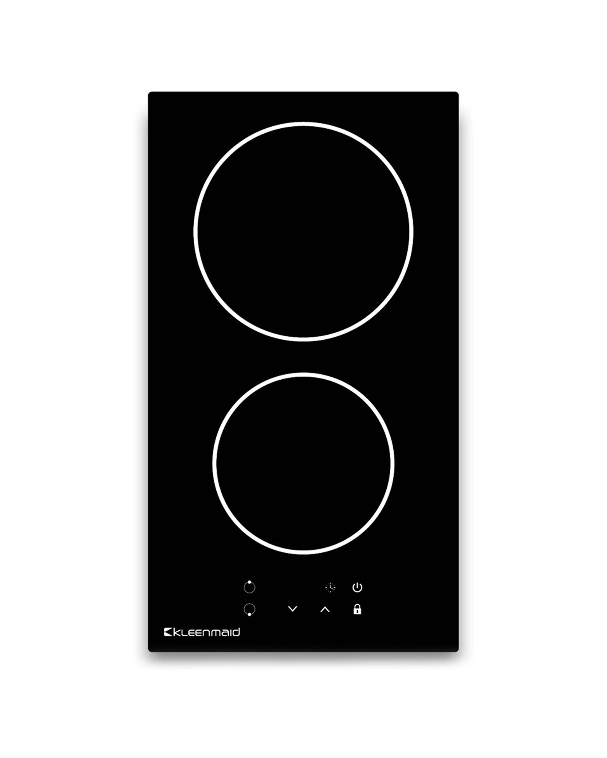 1 Kleenmaid Built-In Ceramic Cooktop 30cm Sensor Touch Controls 2-Zone Stovetop, 1 of 2