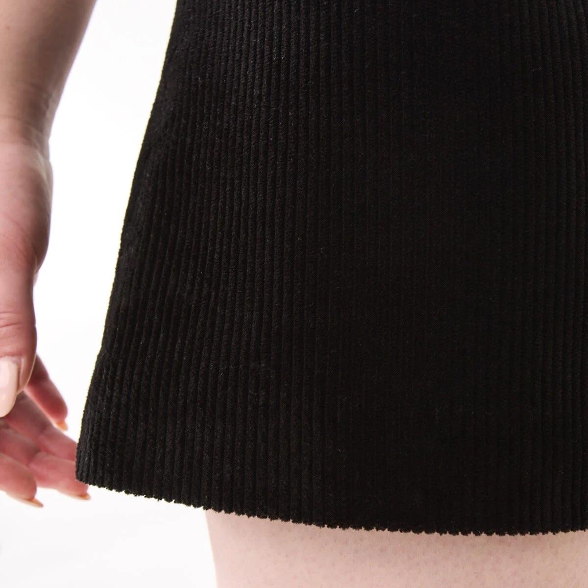 5 Corduroy Mini Skirt Black, 5 of 6